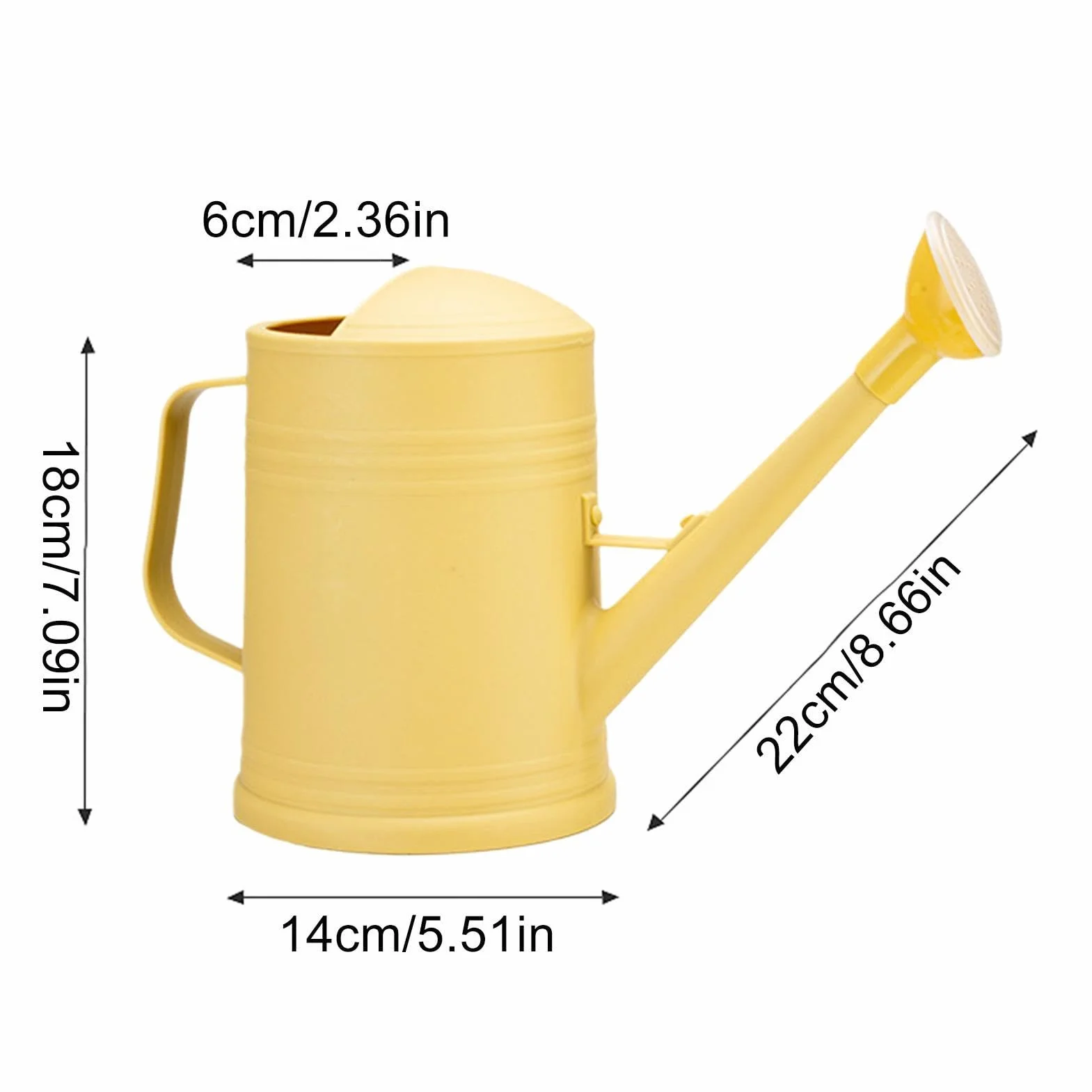 Plant Watering Can - Fine Mist Sprinkler Head Long Spout for Precise Irrigation | Mist Control with Lightweight Resin Water Pot, Garden Tool for Flowers Lawn Backyard Porch Indoor Plants