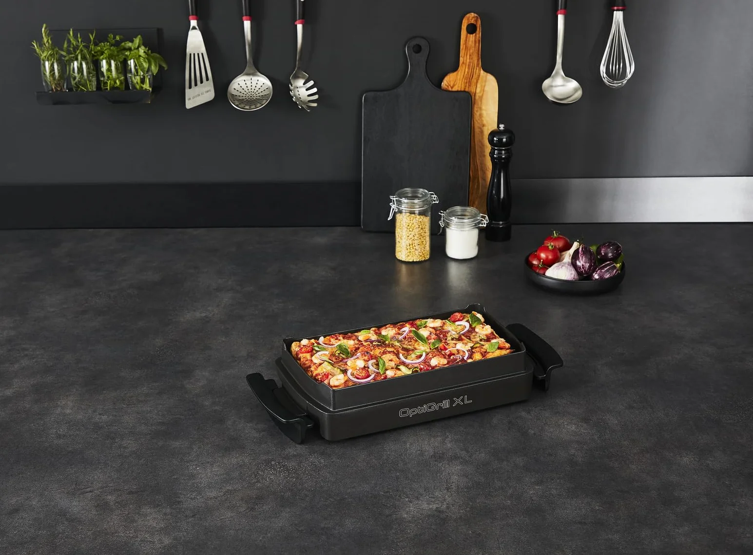Tefal Optigrill Xl Naczynie do Pieczenia, Czarny, 40 x 20 cm