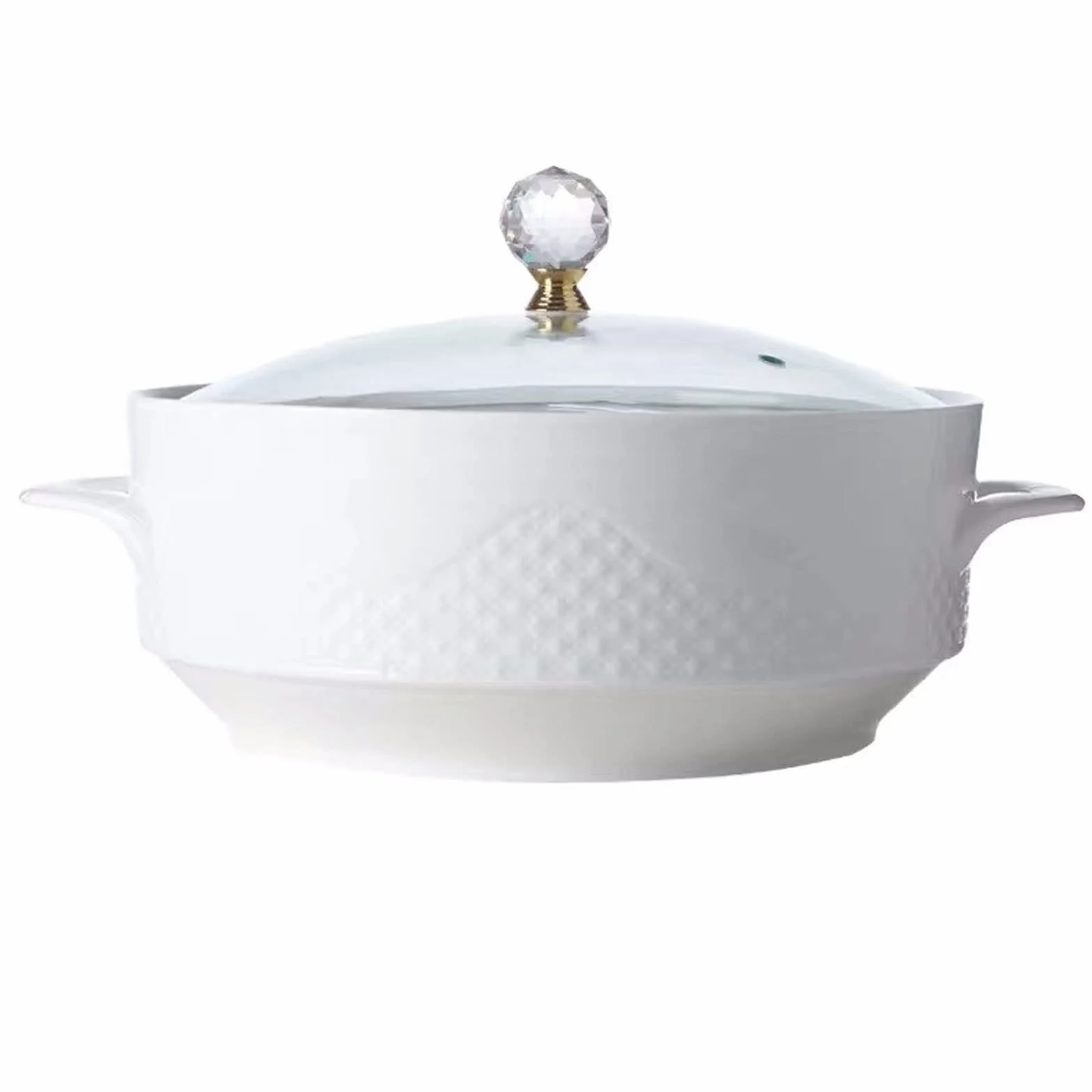 Garnek 1,6 ml ceramiczny uchwyt sałatka owocowa zupa miska z pokrywką duży makaron ryż jedzenie garnek domowy deser śniadanie płatki owsiane miska zastawa stołowa