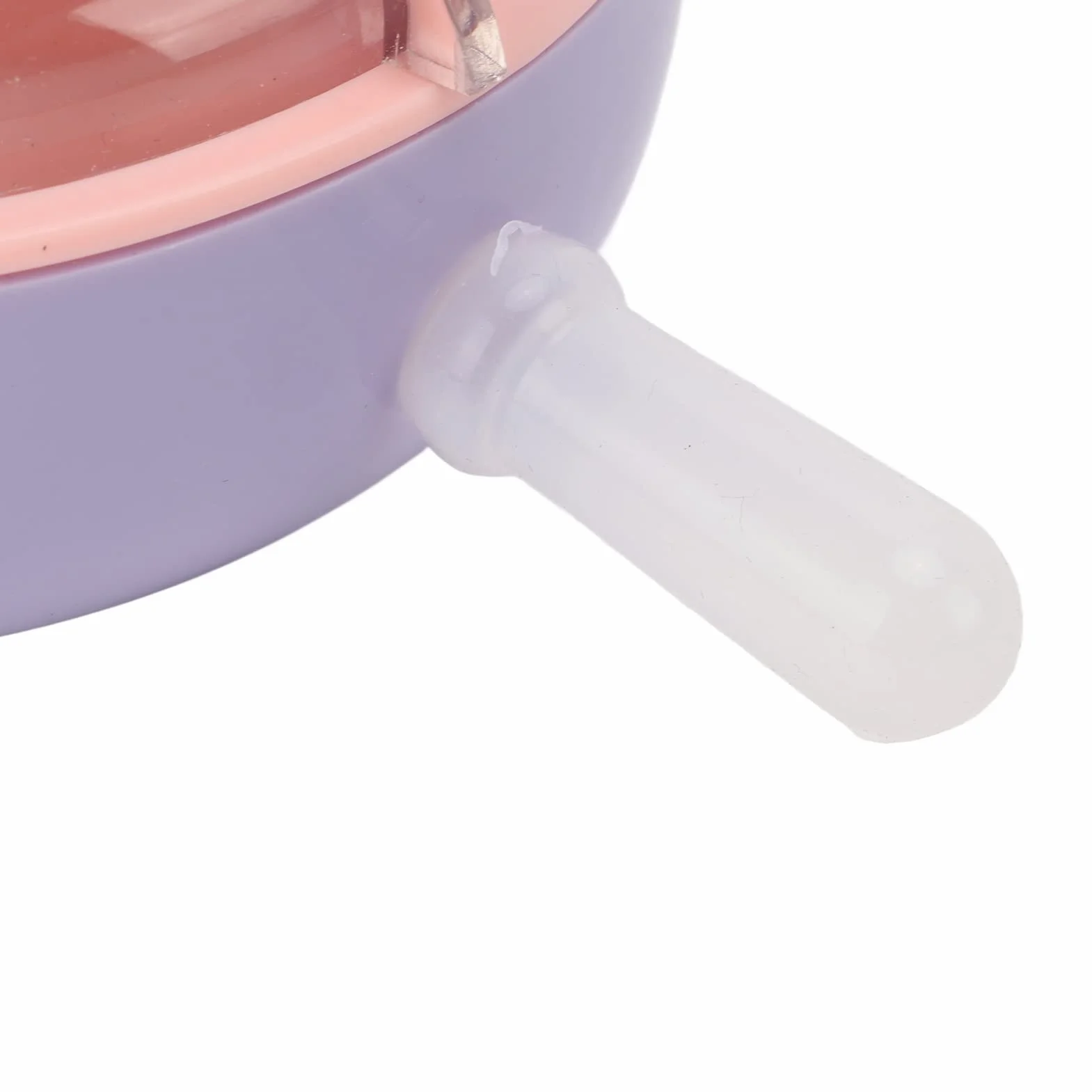 Karmnik silikonowy dla kociąt i szczeniąt 180 ml, na mleko, ze smoczkami, biomimetyczny, osłona bezpieczeństwa, różowy