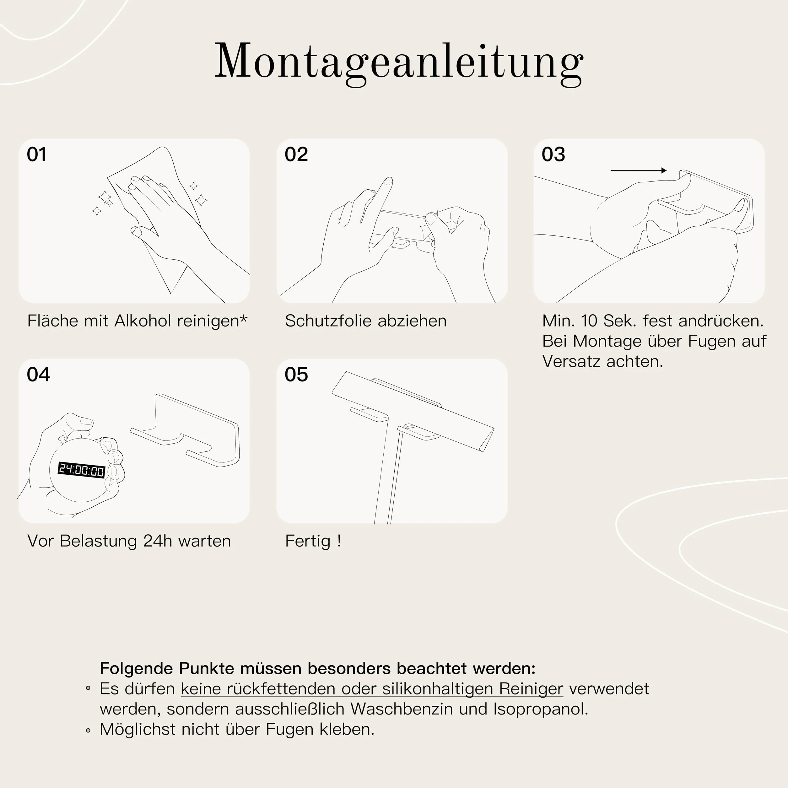Designfabrik Hamburg ściągaczka do wody z silikonu w kolorze czarnym lub białym | uchwyt bez wiercenia | nowoczesny design do łazienki | 23 cm | biały