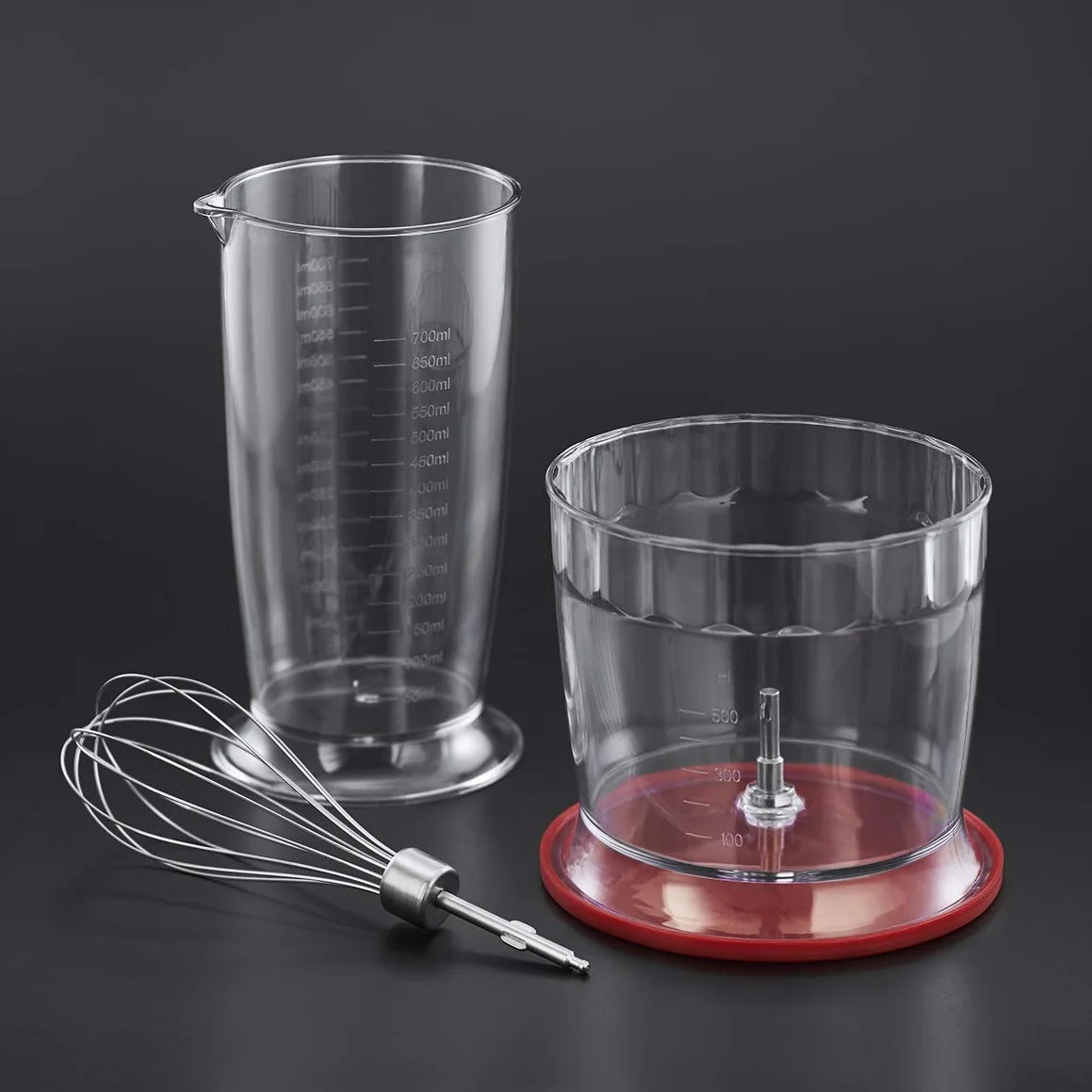 Russell Hobbs blender ręczny, 3w1, nasadka miksująca, pojemnik z ostrzem miksującym, pojemność pojemnika 0,5l, mieszanie, ubijanie, moc 500W, Desire 24700-56
