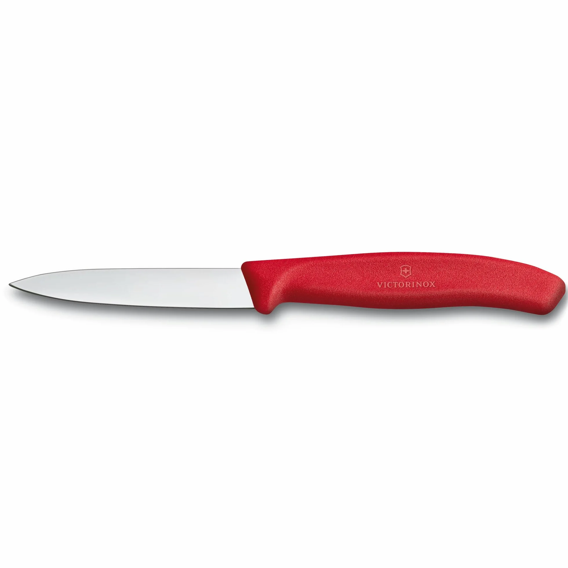 Victorinox Swiss Classic zestaw noży kuchennych z obieraczką, 3 sztuki, stal nierdzewna, można myć w zmywarce, czerwone