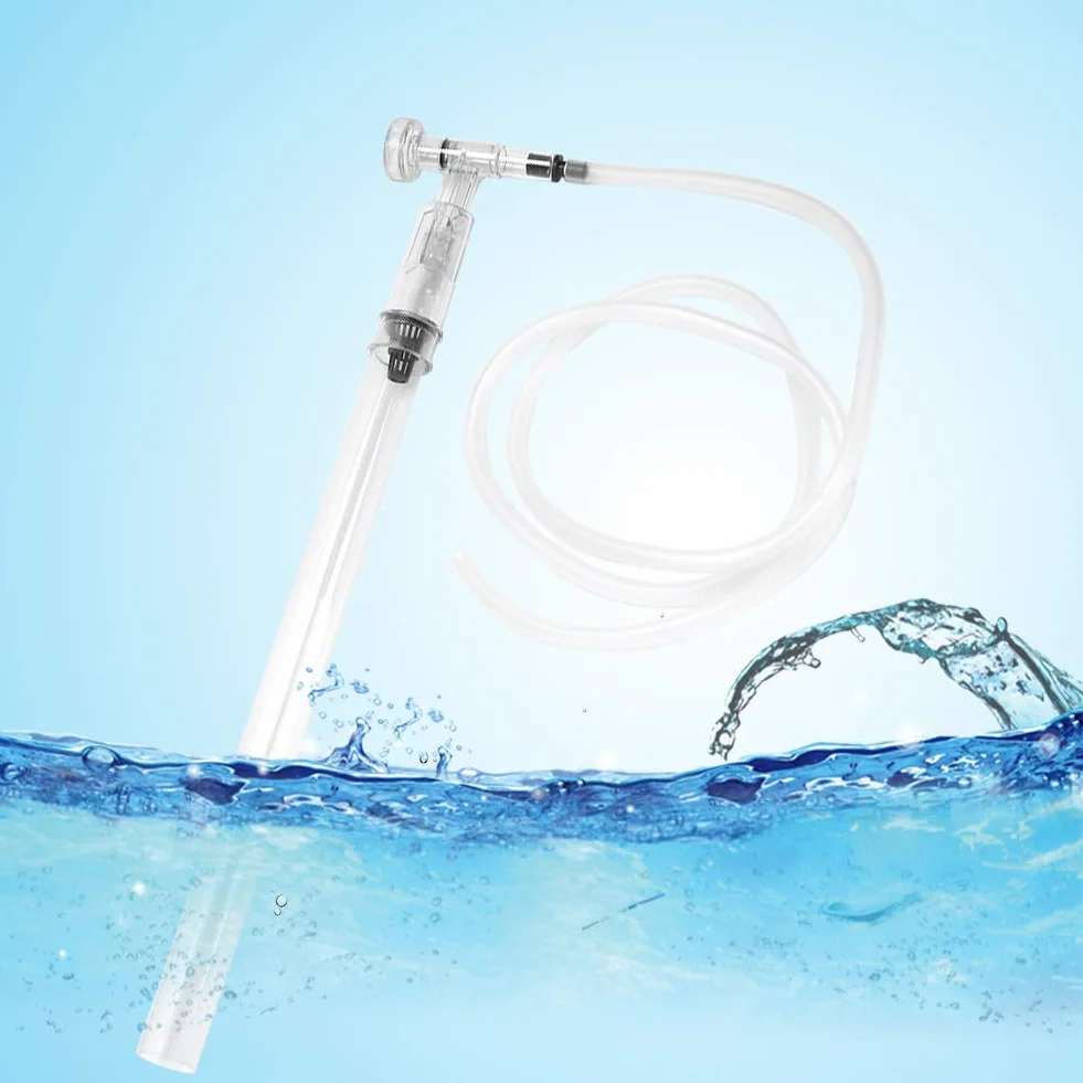 Siphon Pump Aquarium Water Changer Tank Cleaner Vacuum Filter Suction Pipe Water Change Tool