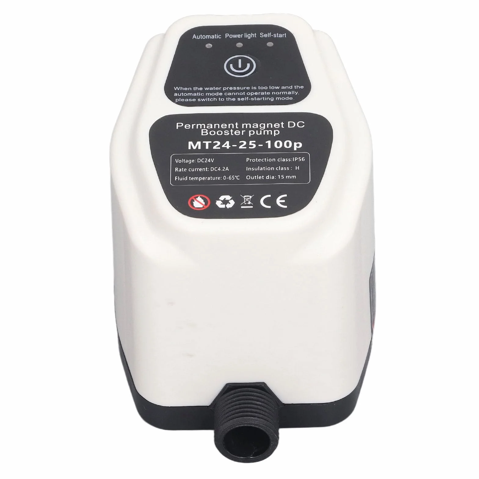 Inteligentna pompa podnosząca ciśnienie, 100-240 V, pompa podwyższająca ciśnienie wody 25 l, 100 W, oszczędność energii do domu (wtyczka UE 100-240 V)