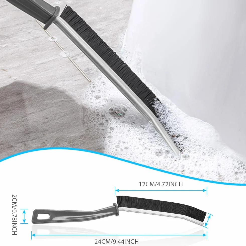 Vicloon Crevice Cleaning Brush, 4 szt. wielofunkcyjna szczotka do czyszczenia szczelin, Hard-Bristled Crevice Cleaning Brush, szczotka do czyszczenia szczelin do kuchni,szczeliny,narożnika（Biały）