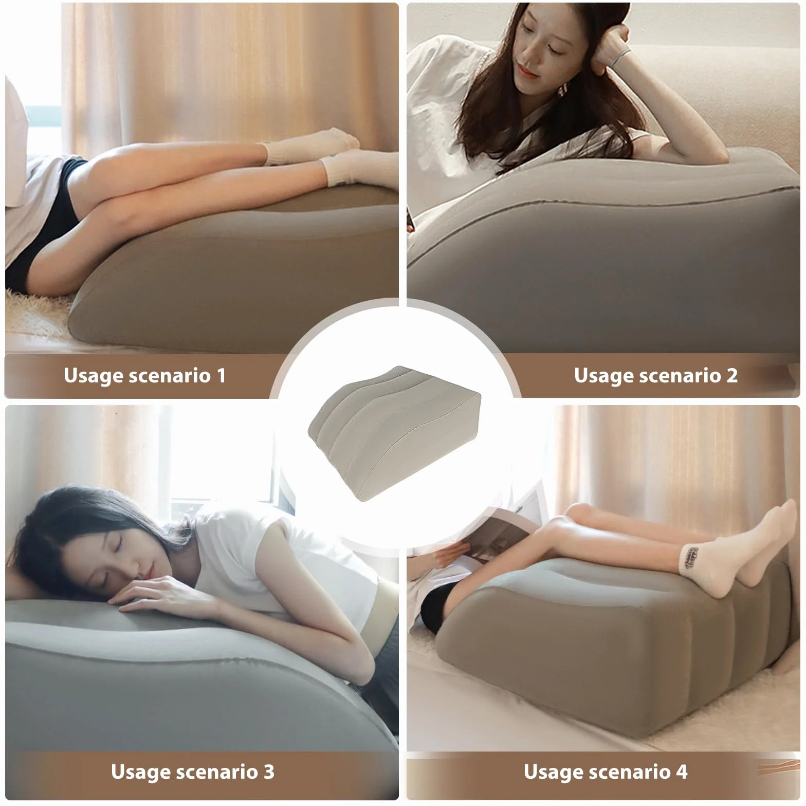 Nadmuchiwana poduszka do podniesienia nóg: nadmuchiwana poduszka pod stopy, poduszka na podróż, ergonomiczna poduszka klinowa do spania, nadaje się do rozluźnienia mięśni i łagodzenia obrzęków
