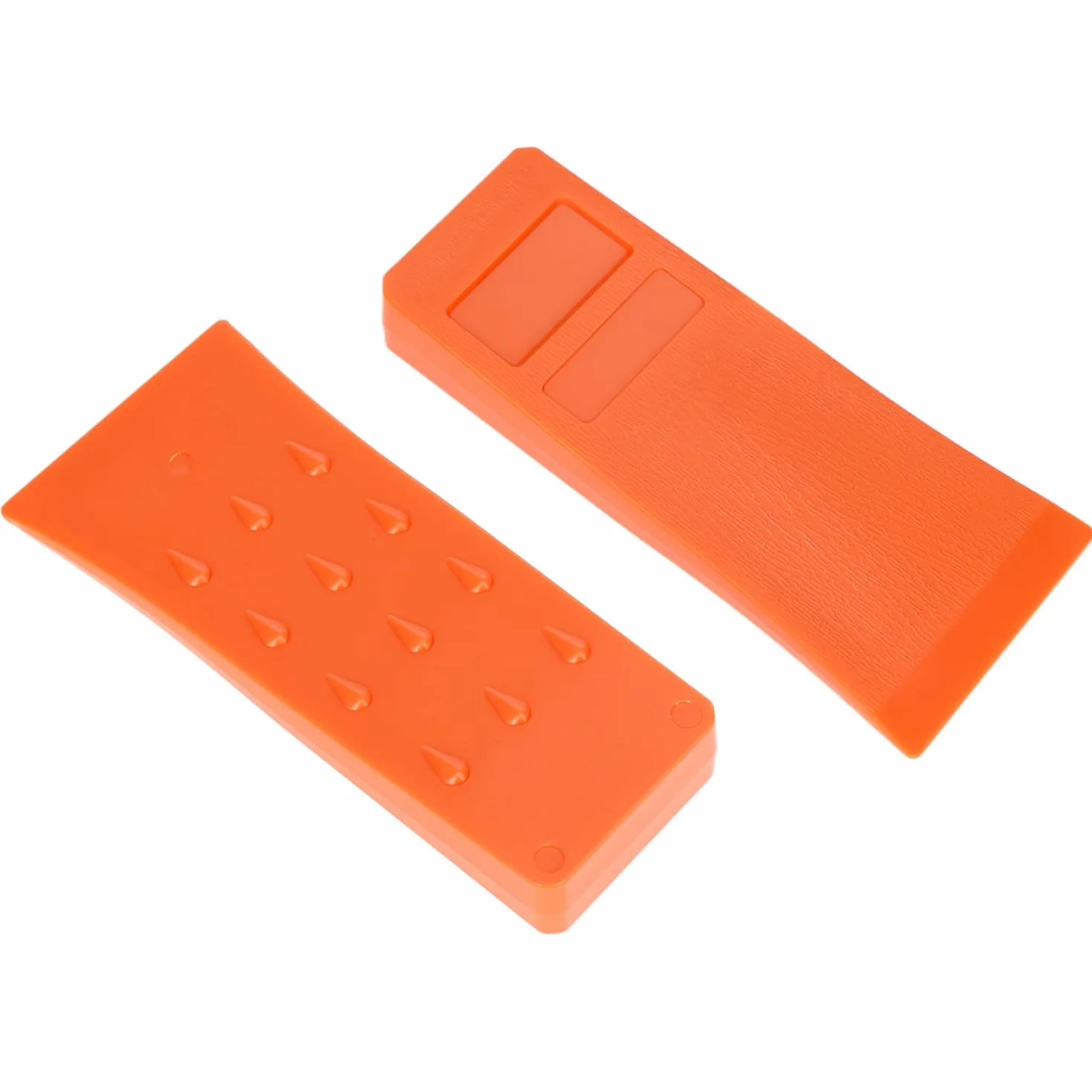 QWORK® Kliny do ścinania drzew 15 cm, antypoślizgowe, odporne na uderzenia, tworzywo ABS, wysoka widoczność, klin do bezpiecznego cięcia drzewa, 4 szt