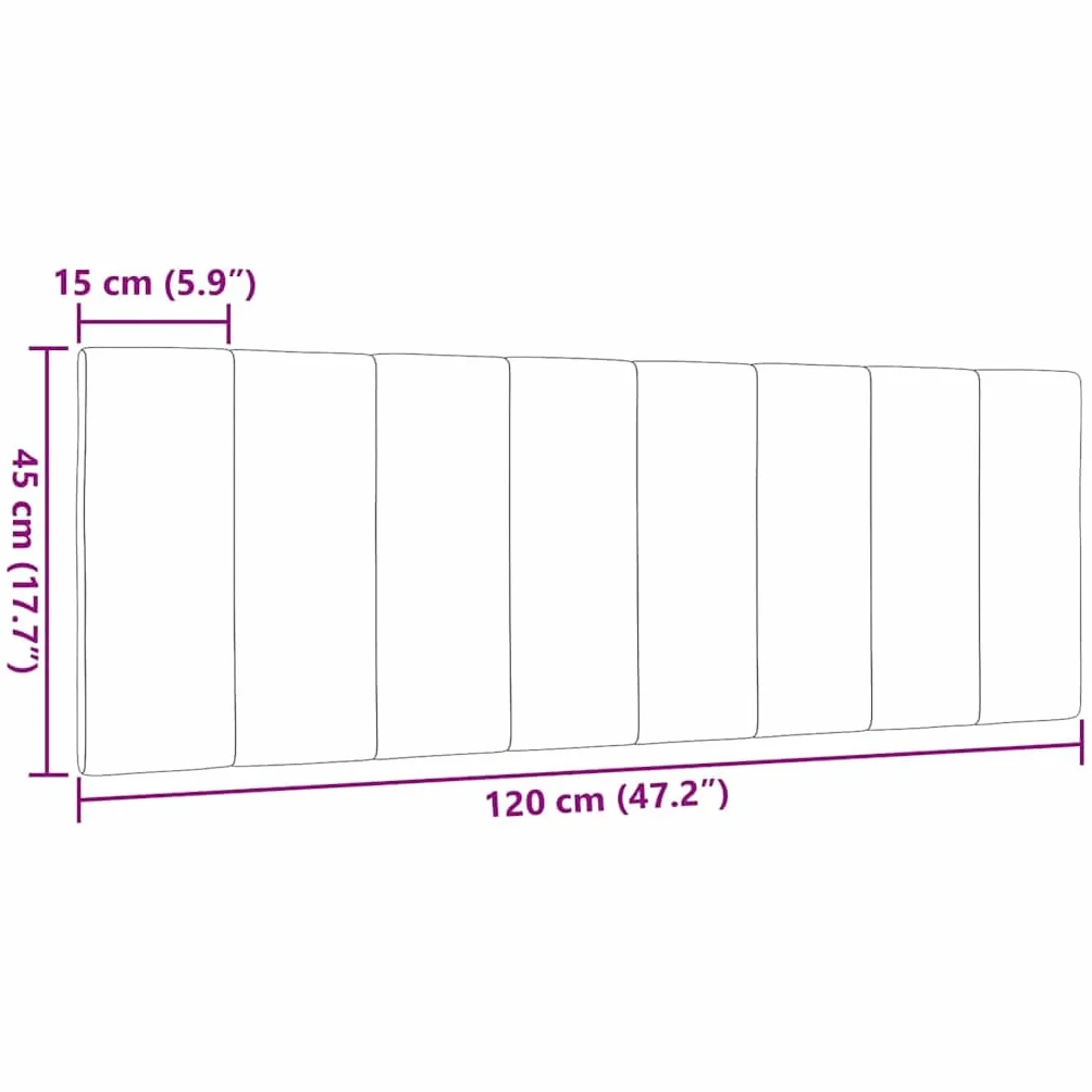 Poduszka Hanko Cream 120 cm, miękka tkanina poliestrowa, montaż ścienny, do sypialni, wygodny dodatek do łóżka