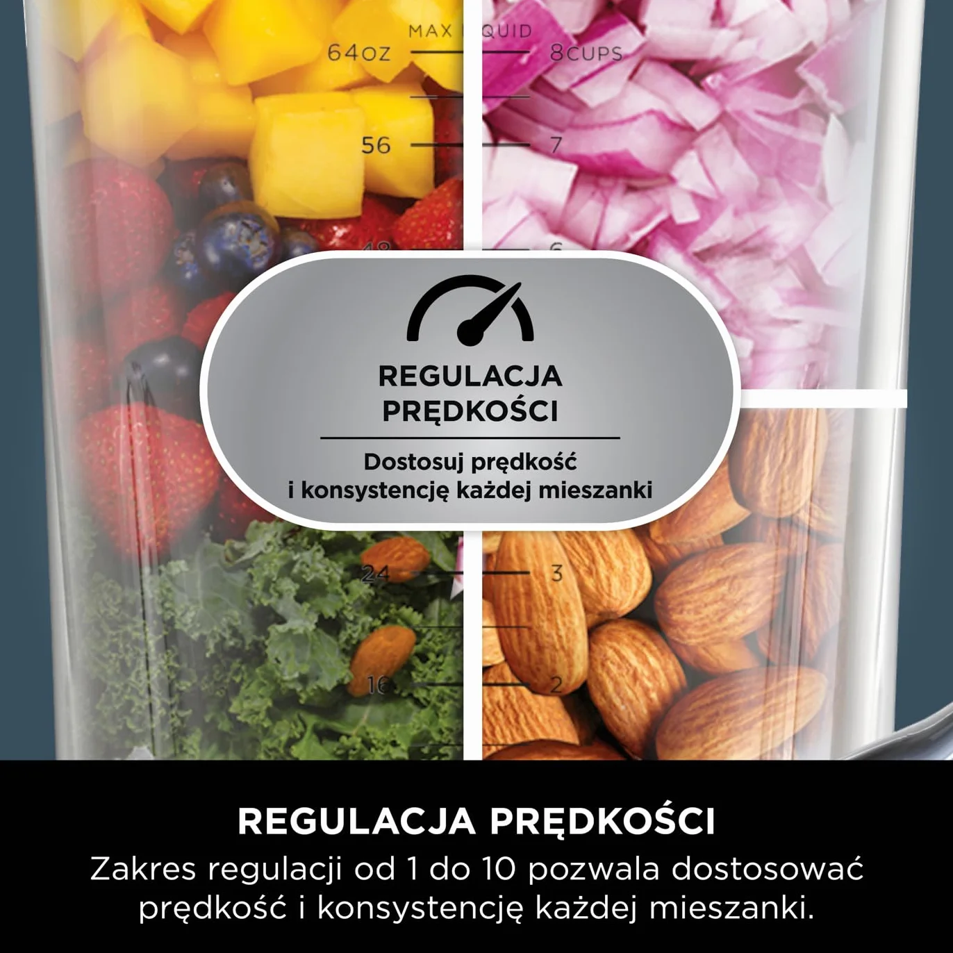 Ninja 2-in-1 Detect Power Blender Pro & Single Serve, 1200 W, dzbanek 2 l (maks.900 ml), 1 kubek 680 ml, smoothie, rozdrabnianie warzyw i miksowanie mrożonych napojów, Czarny- miedziany, TB301EUCP