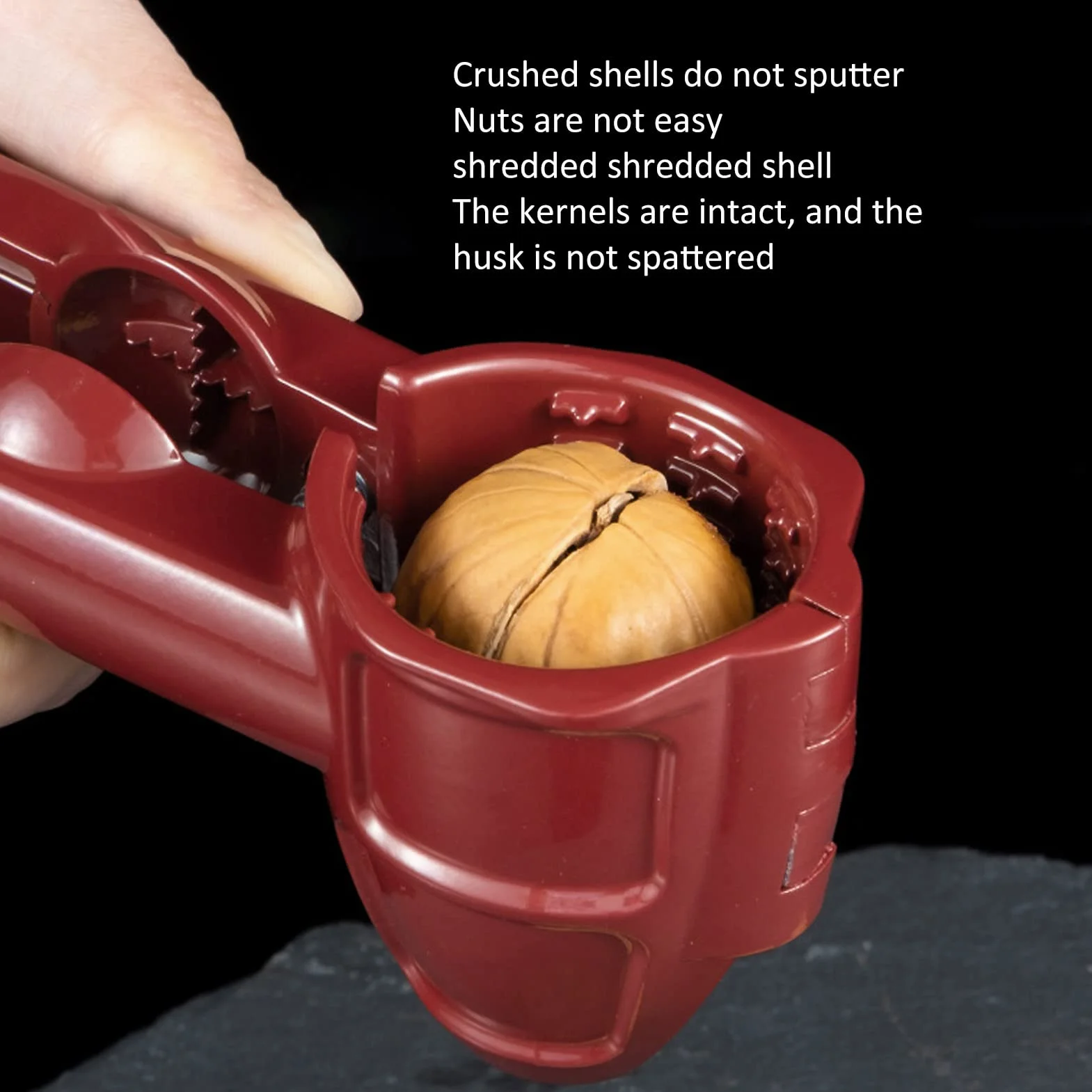 Protable Dziadek do Orzechów Klip Kasztanowy, Aluminium Red Chestnut Cutter Tool Otwieracz do Orzechów Pistacjowych Orzechów Macadamia Wielofunkcyjny Dziadek Do Orzechów