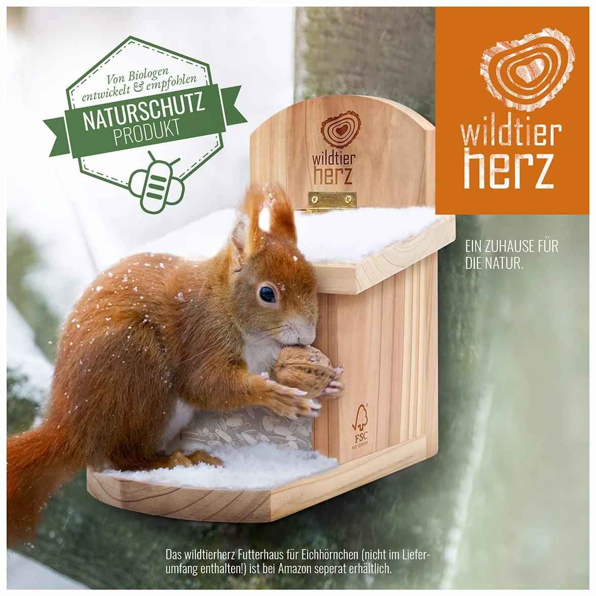 Wildtier herz karma dla wiewiórek, całoroczna, 1 kg