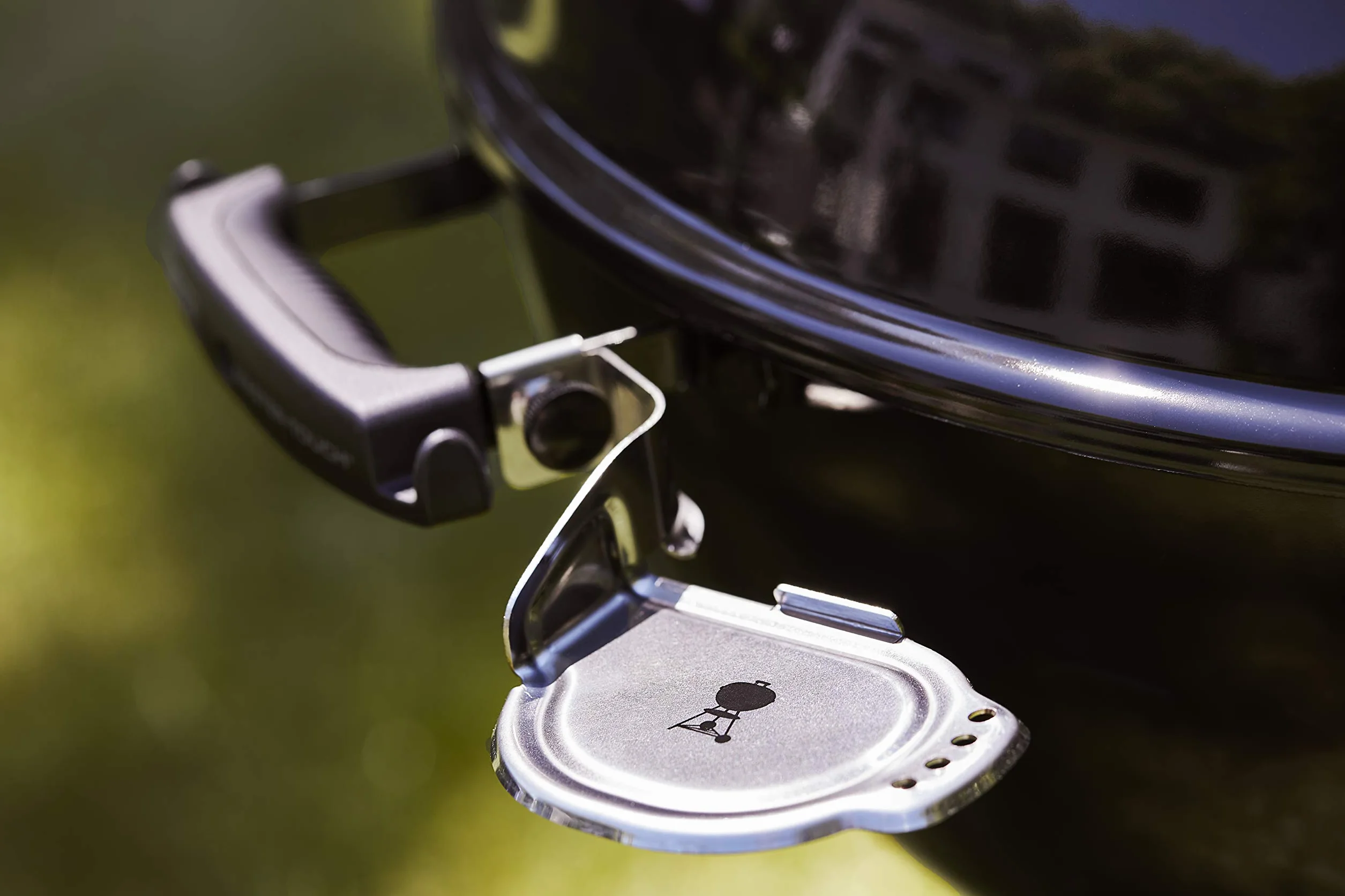 Wspornik iGrill, uchwyt do termometru do mięsa, pasuje do grilli węglowych i wędzarni 47 cm, 57 cm i 67 cm, akcesorium BBQ do grillowania na świeżym powietrzu - srebrny (7240)