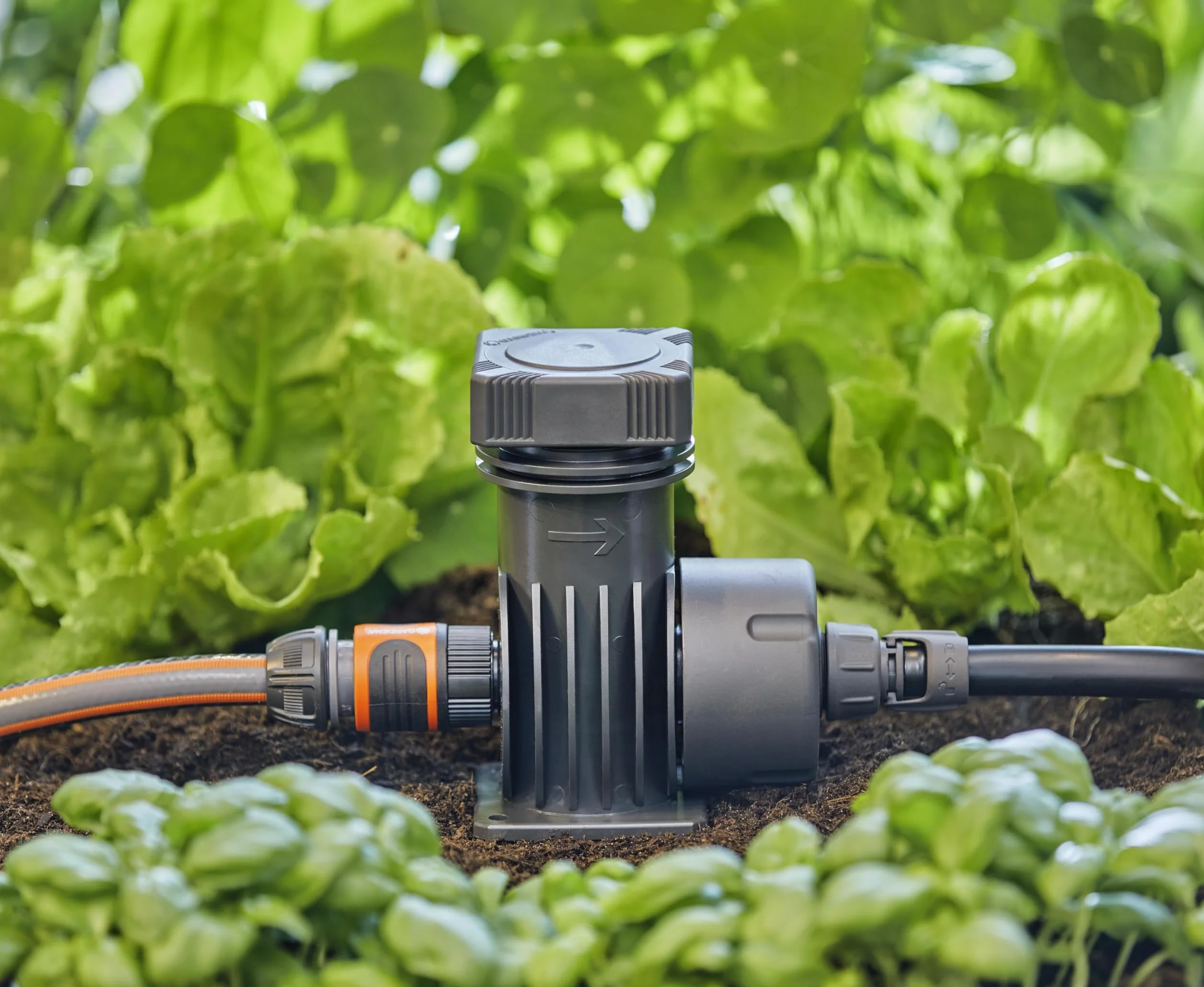 Gardena system Micro-Drip urządzenie podstawowe 2000: Moduł początkowy automatycznego systemu nawadniania, redukuje ciśnienie i filtruje wodę, prosta technika połączeniowa (13310-20)