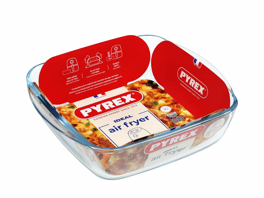PYREX PREPWARE - Kwadratowa fontanna Szkło 25X22Cm -2,2L