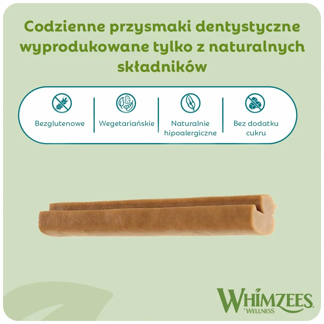 WHIMZEES Puppy Stix XS/S 28 Sztuk Gryzaki Dentystyczne dla Małych Psów Naturalne Bezzbożowe Bez Dodatku Cukru