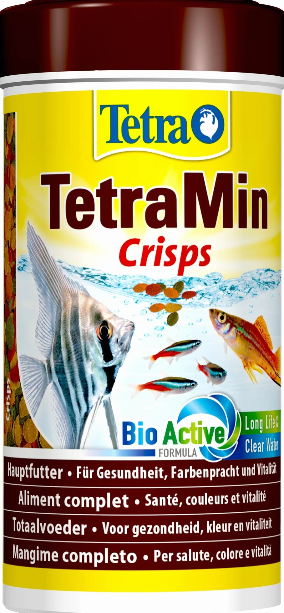 Tetra Min Crisps – karma dla wszystkich tropikalnych ryb ozdobnych o wysokiej wartości odżywczej i minimalnym obciążeniu wody, 250 ml