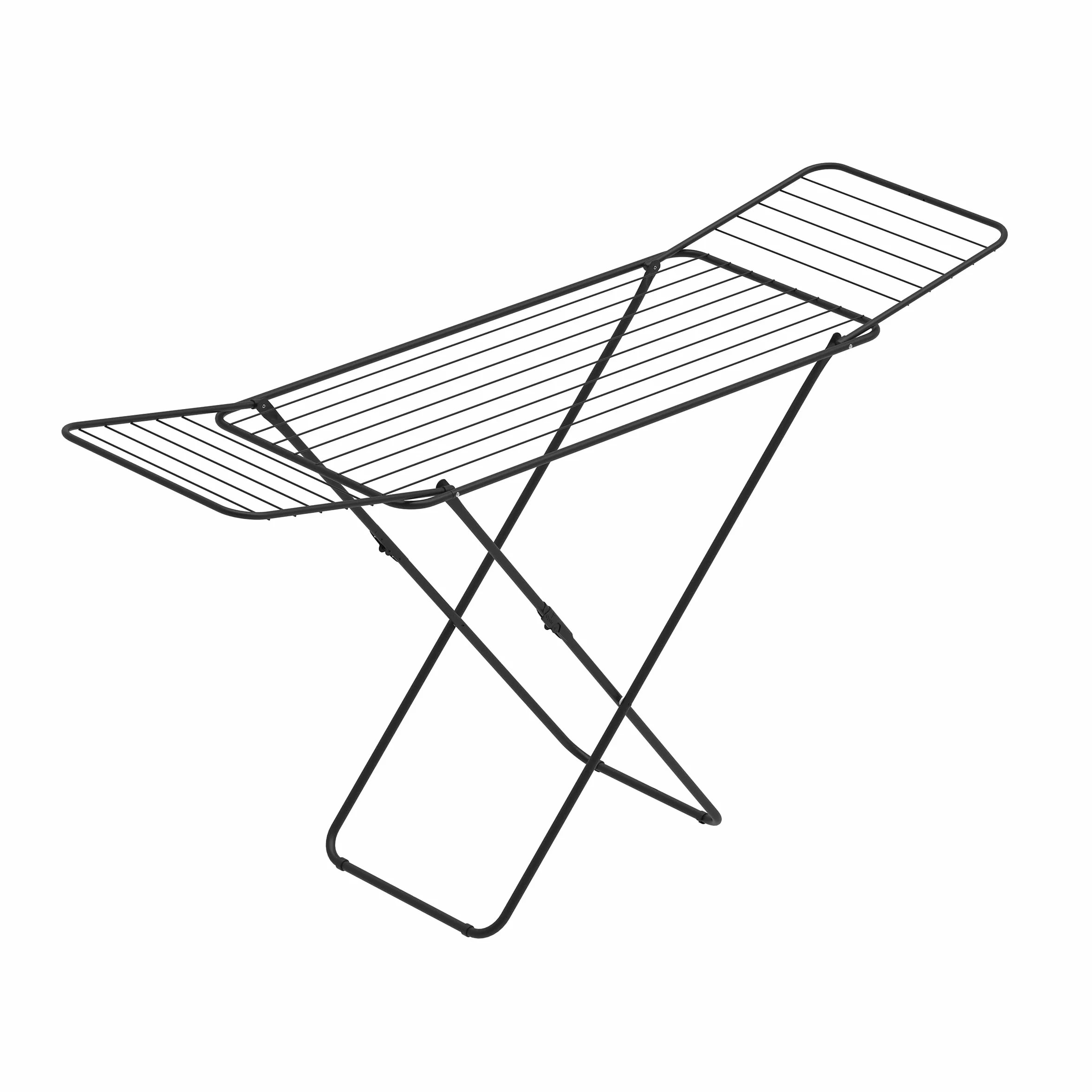 Rörets Suszarka Tony – Zamykane skrzydła – Zamek bezpieczeństwa – 50 x 181 x 92 cm – Powierzchnia suszenia 18 m – Design i jakość od najmocniejszej szwedzkiej marki suszarek (Czarny)