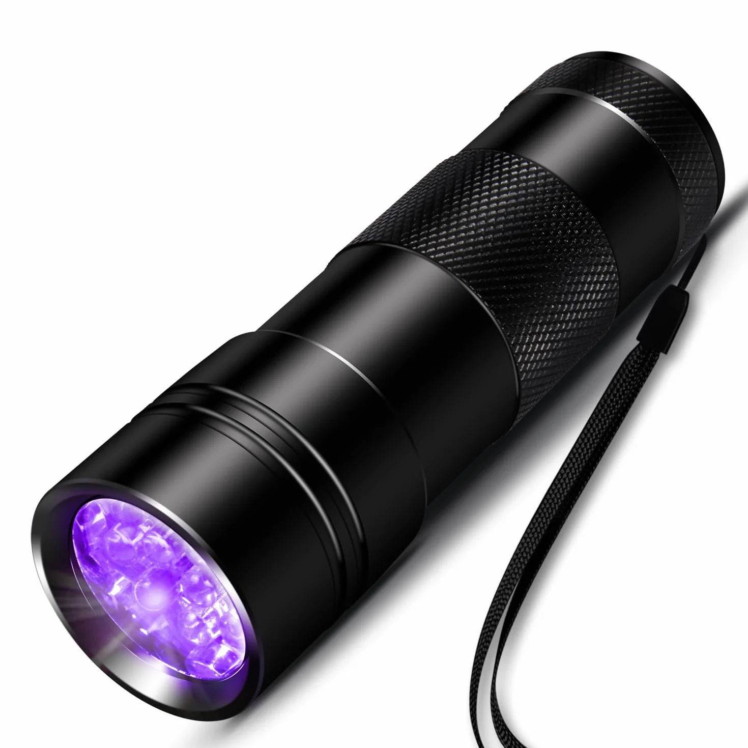 INF latarka UV z ultrafioletowym światłem, latarka z 12 diodami LED, ultrafioletowe światło 395nm do geocachingu, detektorów moczu zwierząt domowych, detektor moczu zwierząt domowych itp.