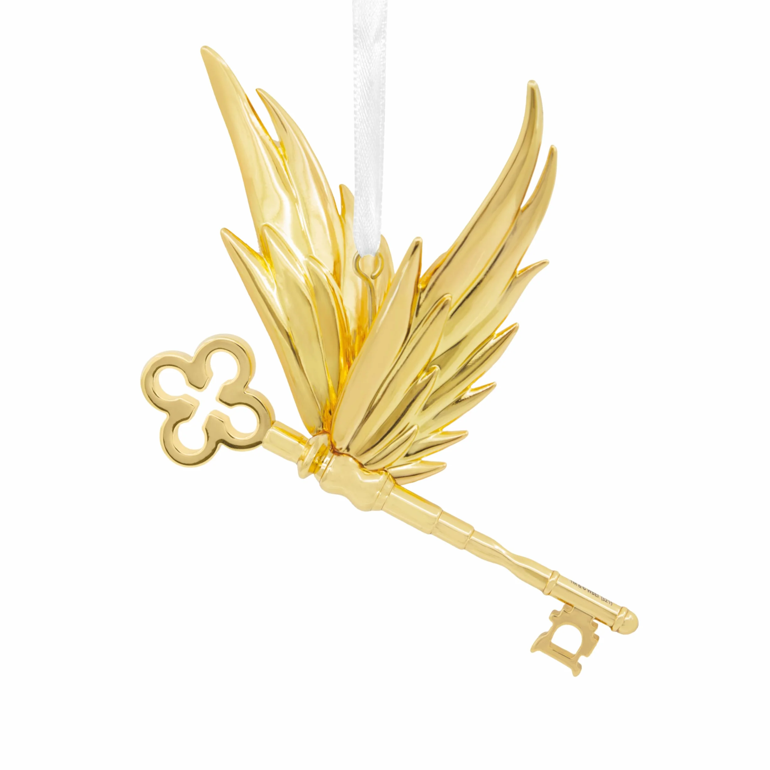 Hallmark Skrzydlaty klucz wysokiej jakości metalowa ozdoba, Harry Potter i kamień filozoficzny, dekoracja choinki z Harrym Potterem, świąteczna wisząca ozdoba, prezenty na Boże Narodzenie