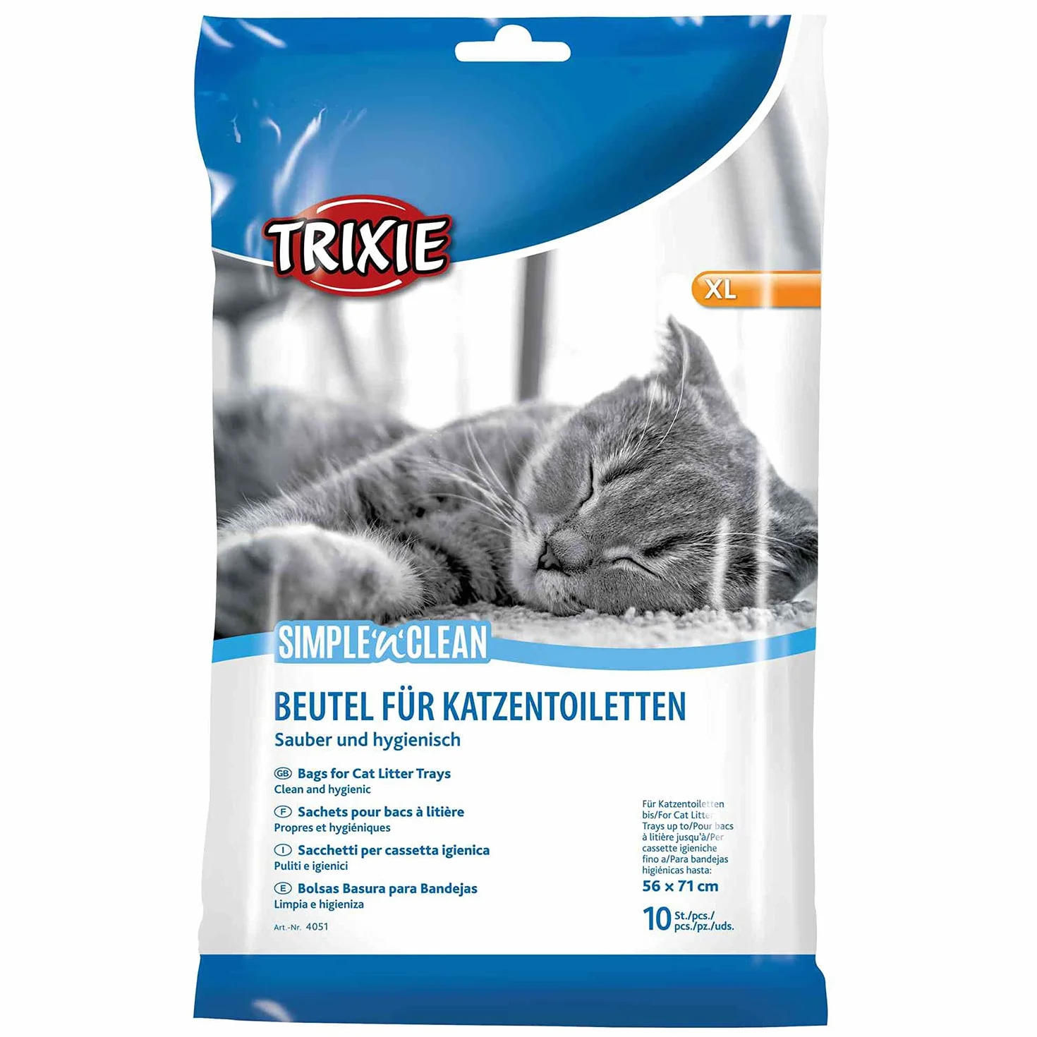 Simple'n' Clean worki na żwirki dla kotów, XL, 10 sztuk