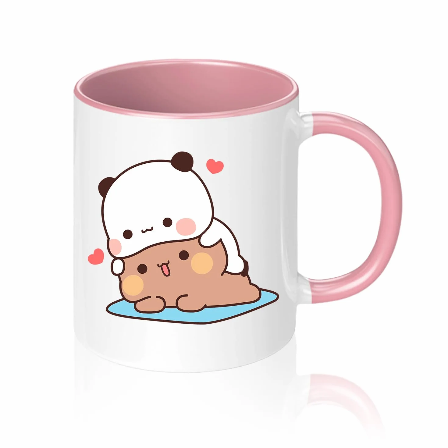 Bubu Dudu kubek 330 ml, Bubu Dudu ceramiczny kubek do herbaty i kawy, Mochi Cat klasyczny kubek, najlepszy prezent, zabawne filiżanki do kawy