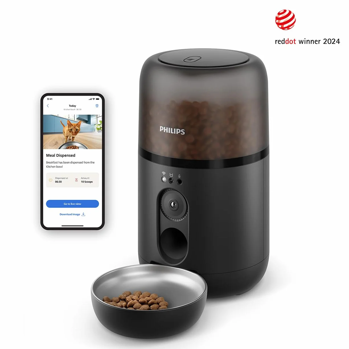 Philips Inteligentny Podajnik Karmy Dla Zwierząt z Kamerą PAW5320/02