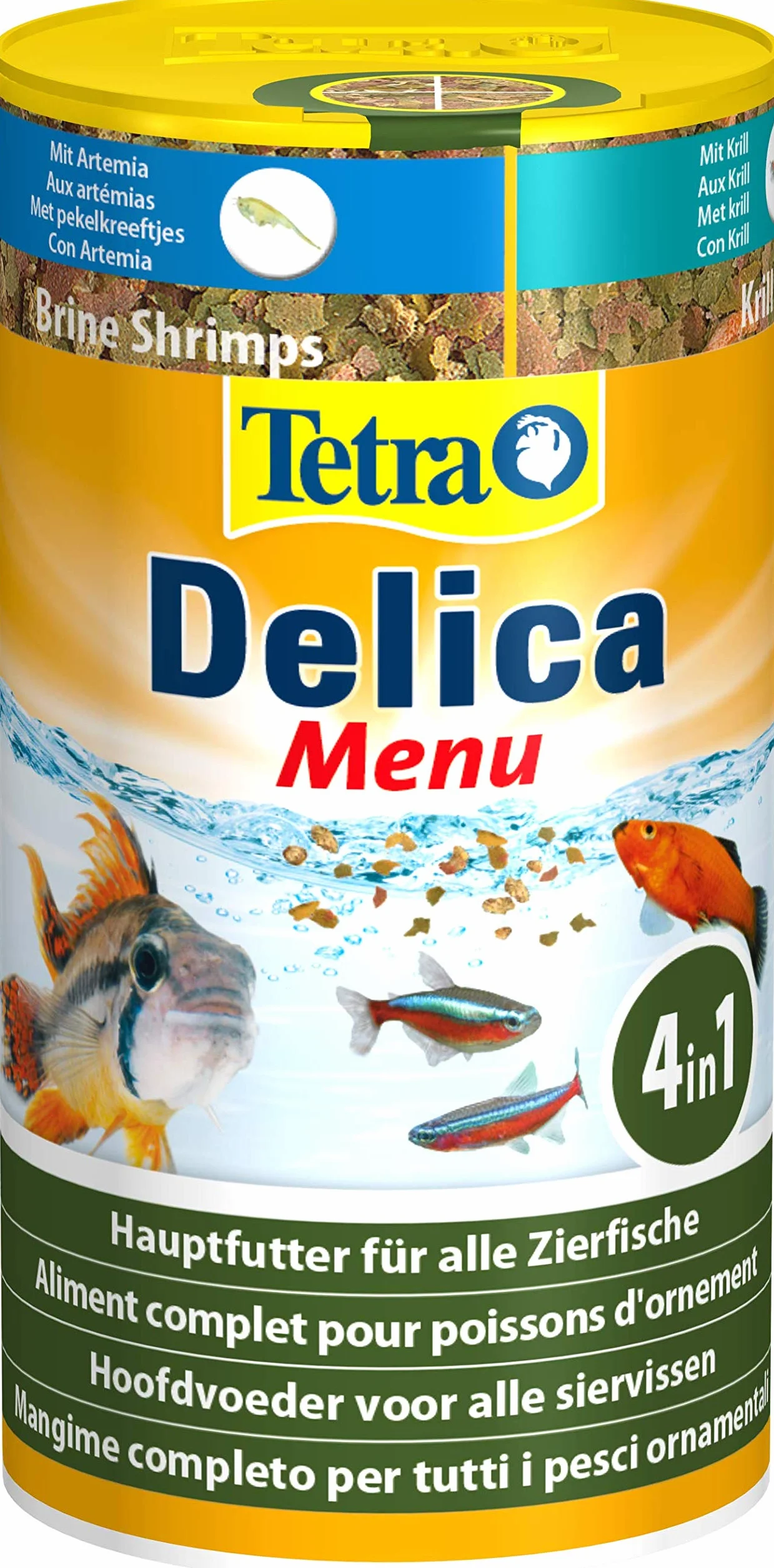 Tetra Delica Menu naturalna karma dla ryb ozdobnych puszka 100 ml 4 różne rodzaje