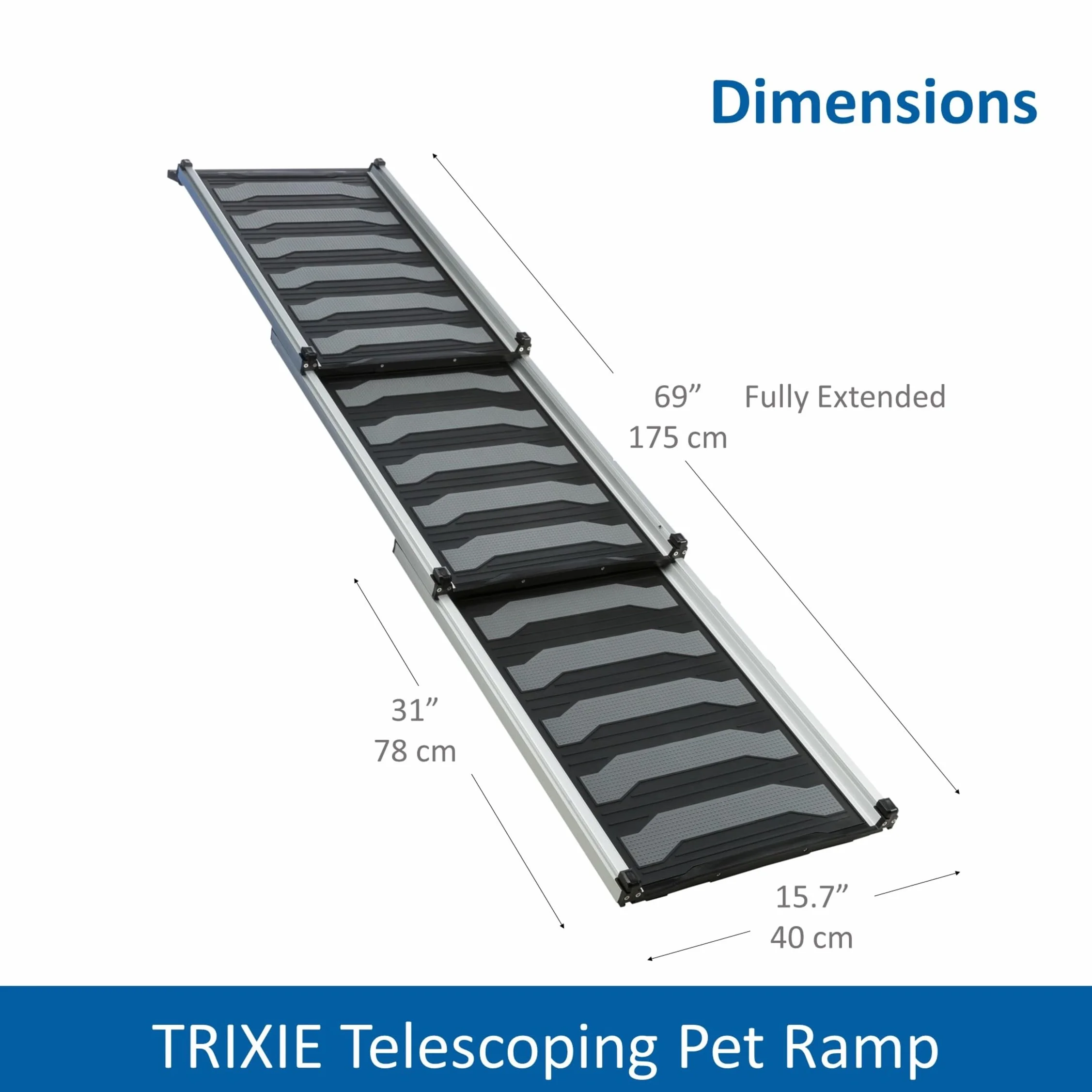 Trixie Rampa teleskopowa aluminiowa 175 cm