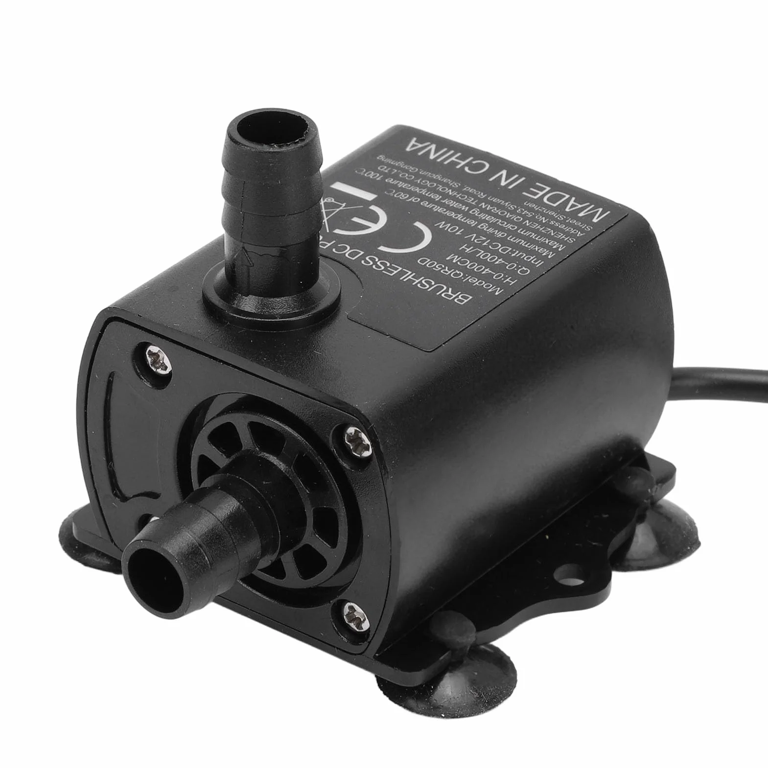 Zatapialna Pompa Wodna, 400 L/h Pompa Głębinowa z wysokością Podnoszenia 13,12 Stopy, Mikroszczotkowa, Wyjątkowo Cicha Pompa Wodna Pompa Fontannowa do Stawu Hydroponiczny