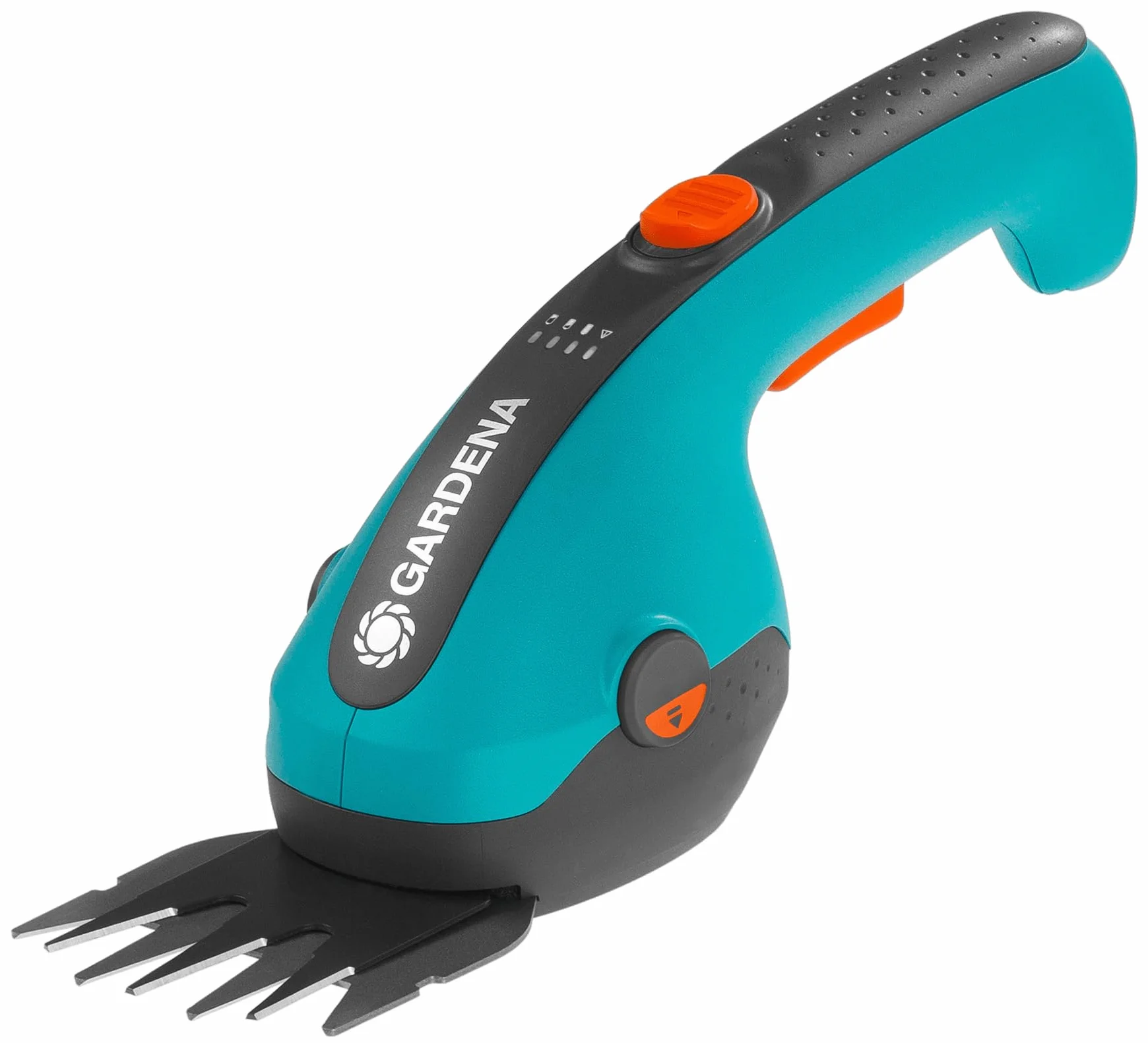 Gardena akumulatorowe nożyce do trawy ClassicCut Li: Nożyce do krawędzi trawników z szerokością cięcia 8 cm, komfortowy uchwyt ze wskaźnikiem naładowania LED, zmiana noży bez narzędzi (9884-20)