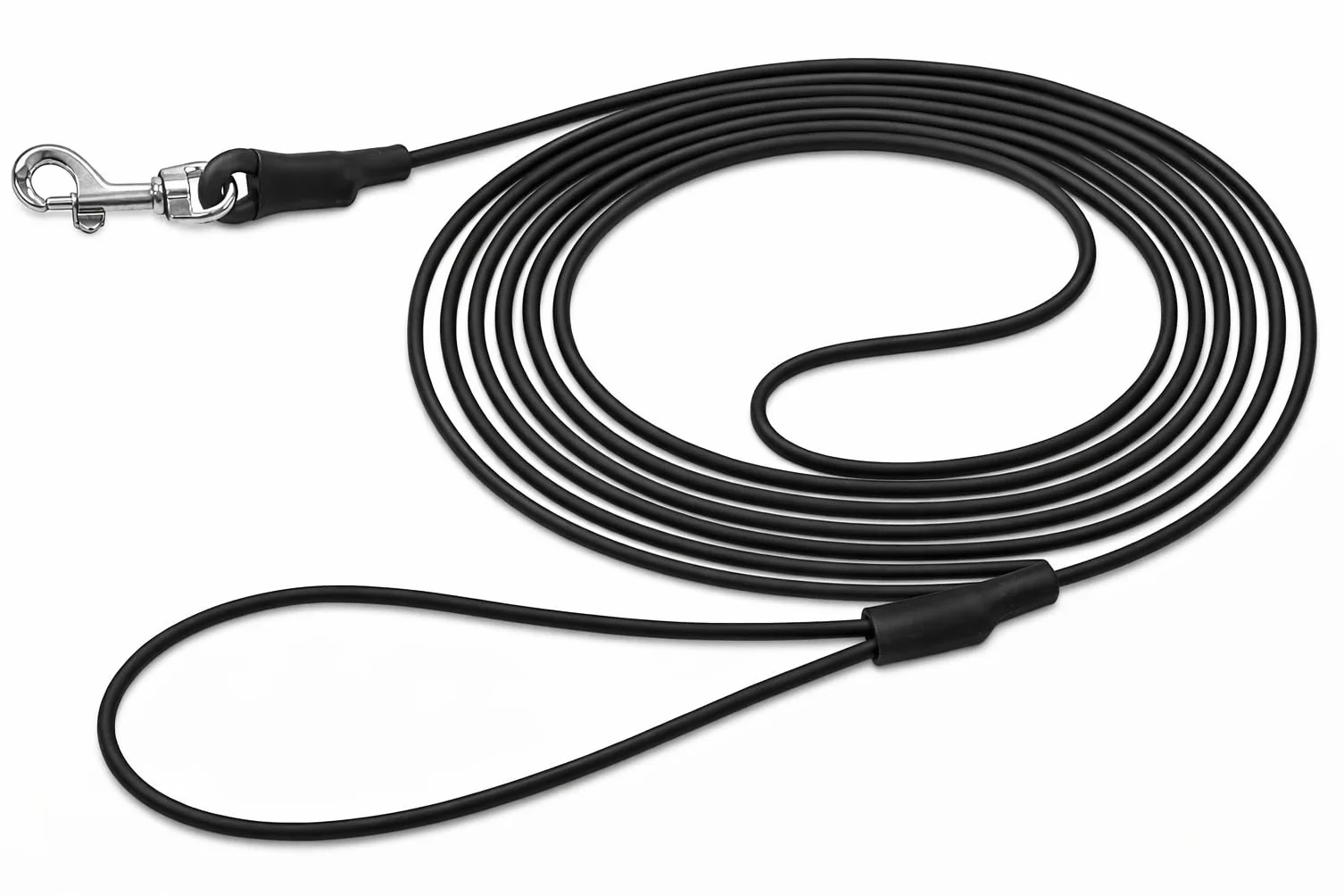 Smycz treningowa dla kota Flamingo Caspar czarna 5m 4mm wytrzymała regulowana bezpieczna