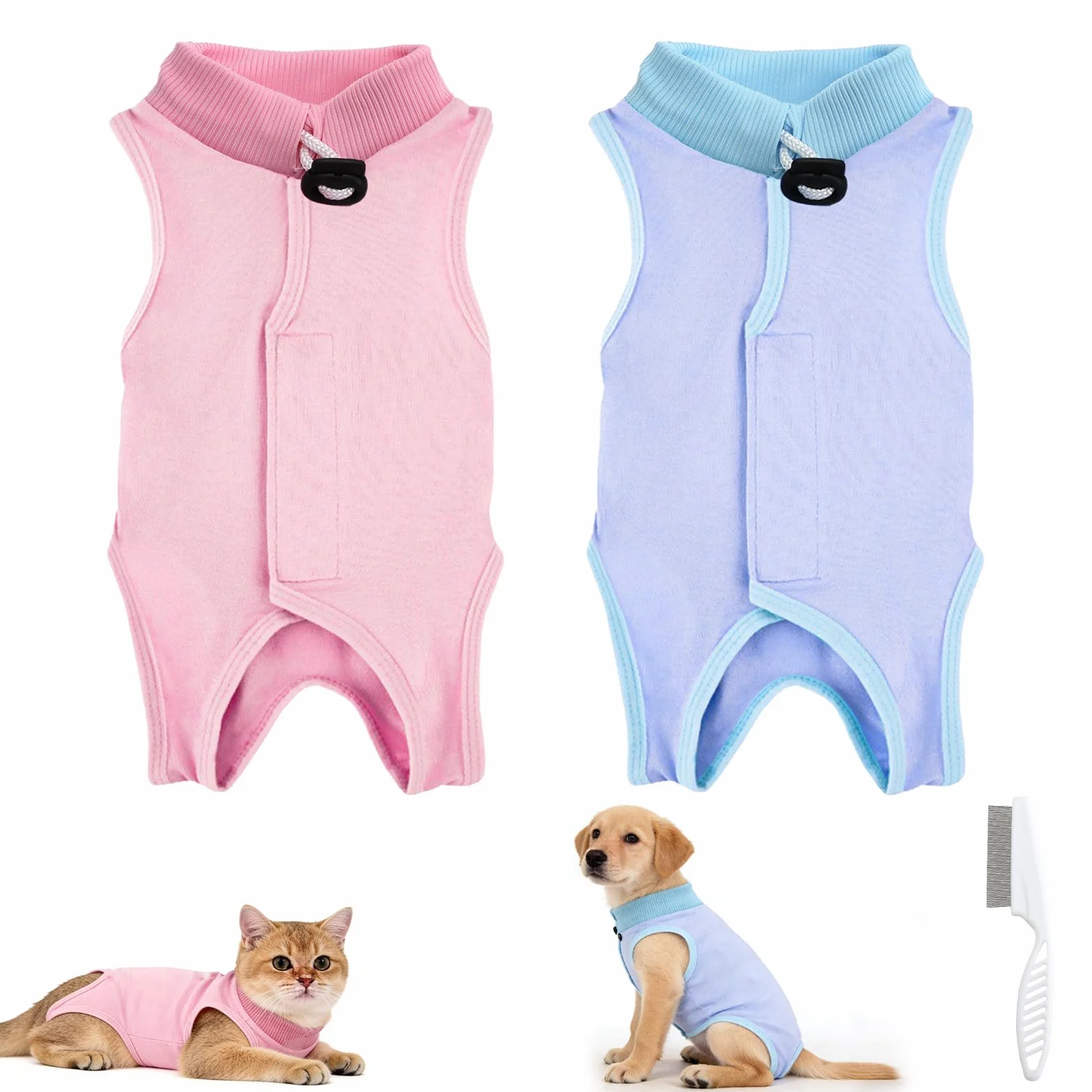 Body dla kota po zabiegu chirurgicznym, do kastracji, 1-1,5 kg, miękkie ciało operacyjne, oddychające, ubranie po operacjach, ochrona przed przeciekaniem, na rany brzucha, choroby skóry, rozmiar S