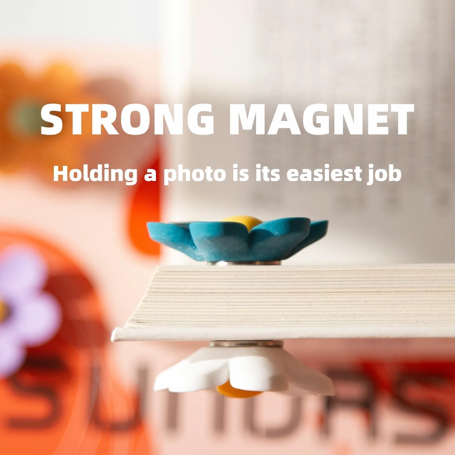 SUNURS Urocze magnesy na lodówkę 3D do tablicy, zabawne, kolorowe, mocne magnesy dekoracyjne na tablicę, lodówkę, szafkę, kuchnię, biuro (bardzo duże i 12 sztuk)