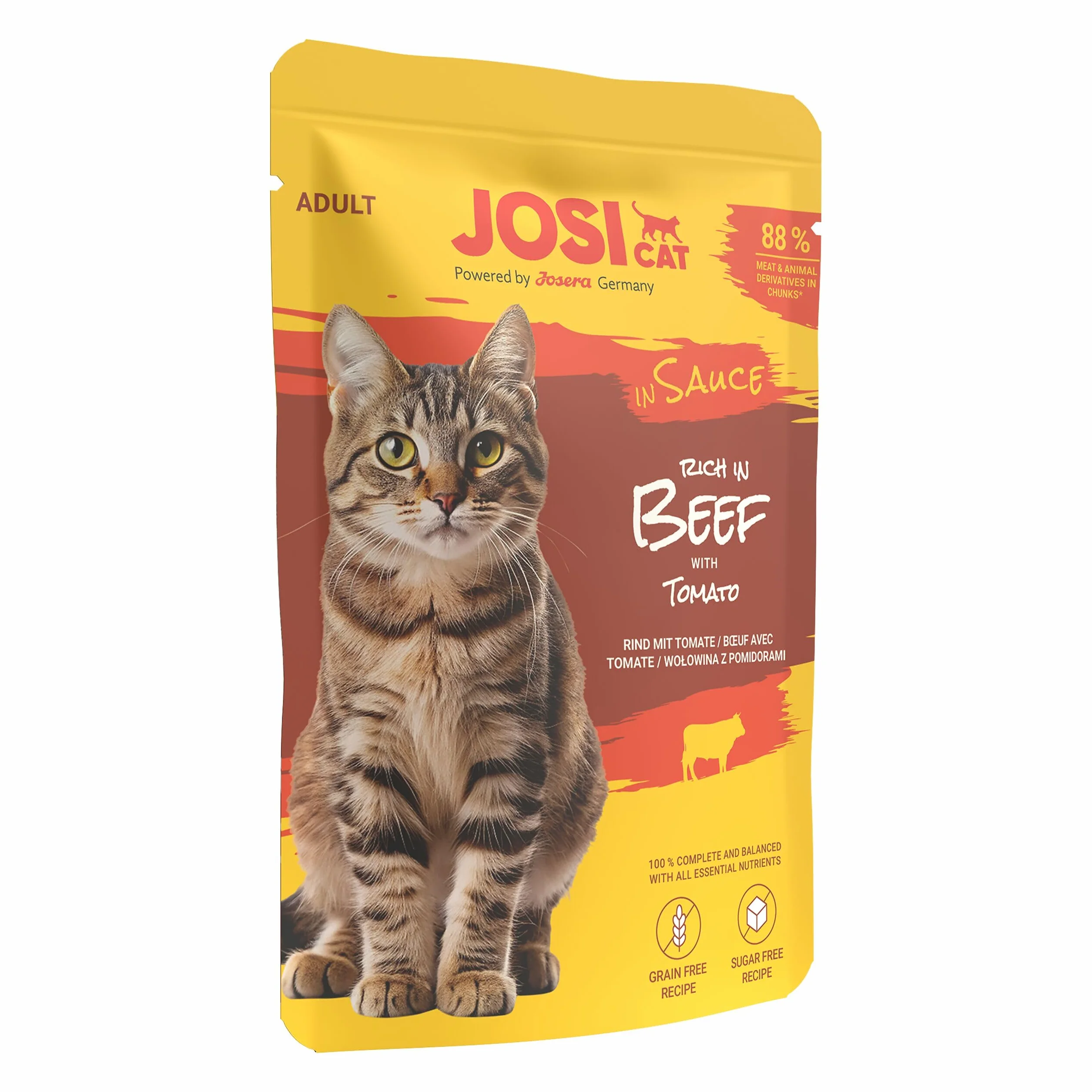 JosiCat Multipack Mixed Selection in Sauce 12 x 85 g Mokra Karma dla Dorosłych Kotów