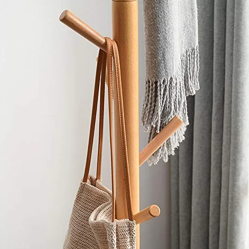 Wieszak na ubrania dla dzieci – garderoba podłogowa do przedszkola – prosty, biały wieszak na ubrania i przechowywanie akcesoriów – rozmiar 175 x 35 cm – idealny do odzieży dziecięcej