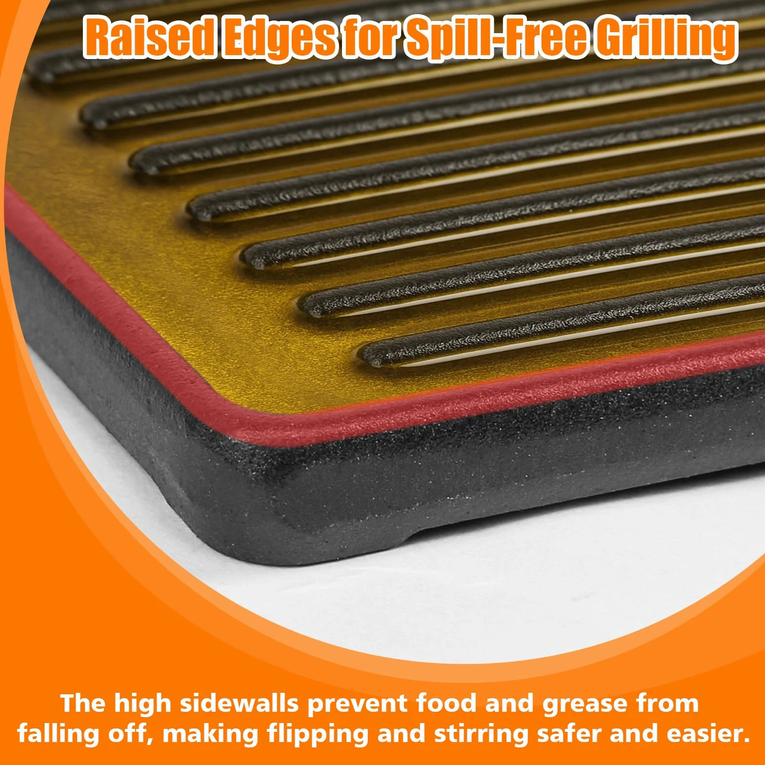 Taino Pro/Red 4 i 6 Series grill gazowy, płyta grillowa, 41,5 x 31 cm, żeliwo, uniwersalne akcesoria do grilla gazowego z serii Burnhard Fred, Tepro 3661