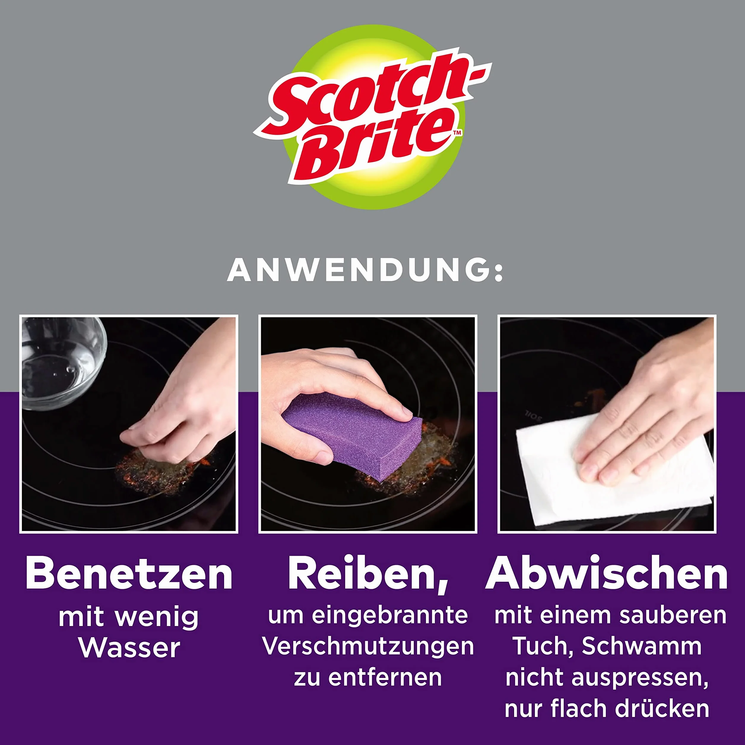 Scotch-Brite Szklane podkładki do kuchenek, 3 szt