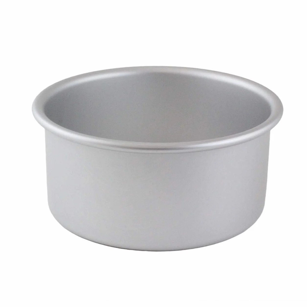 PME LBR073 anodowane aluminium 7,6 cm głęboka okrągła forma do ciasta z luźną podstawą, 178 mm srebrna
