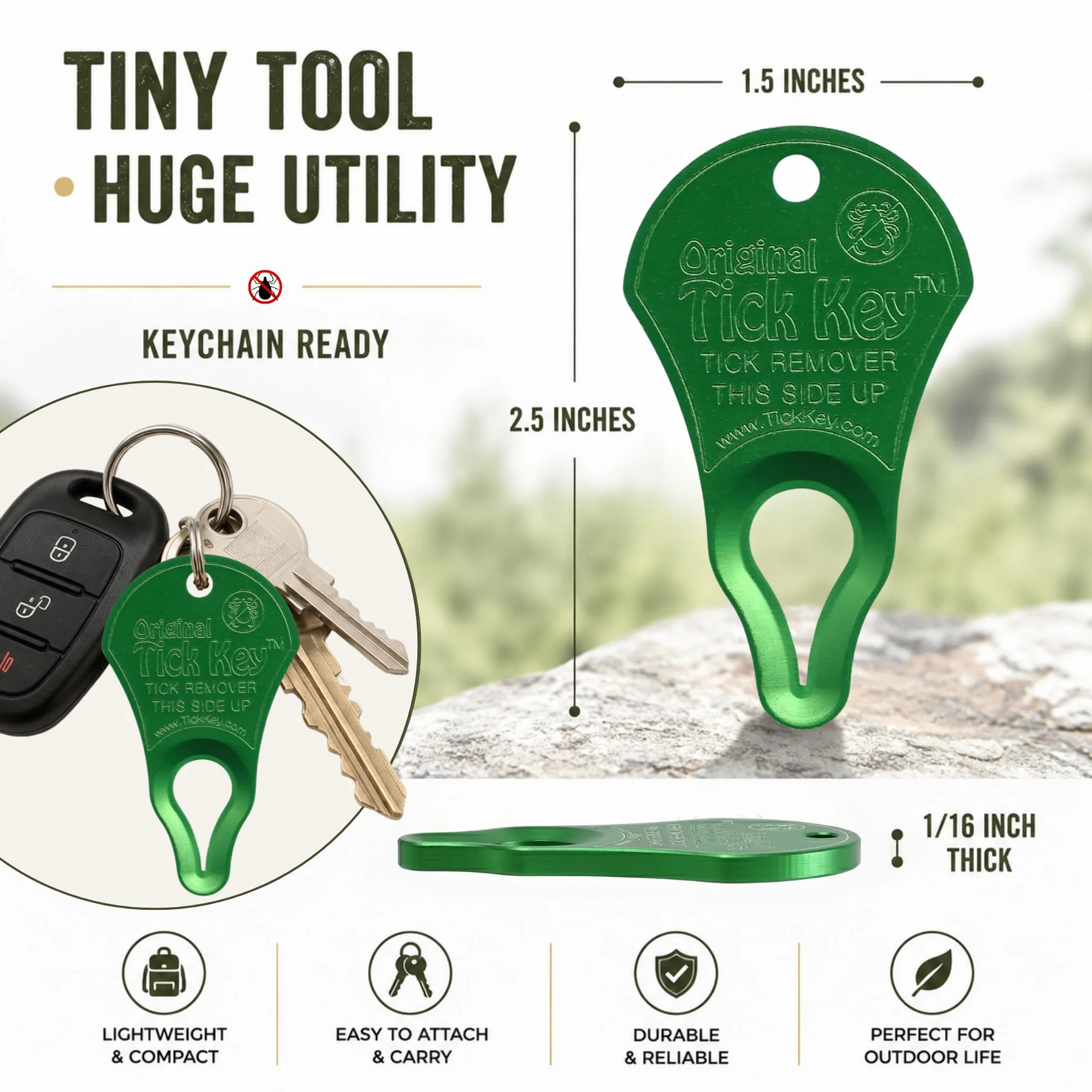The Tick Key Zielony