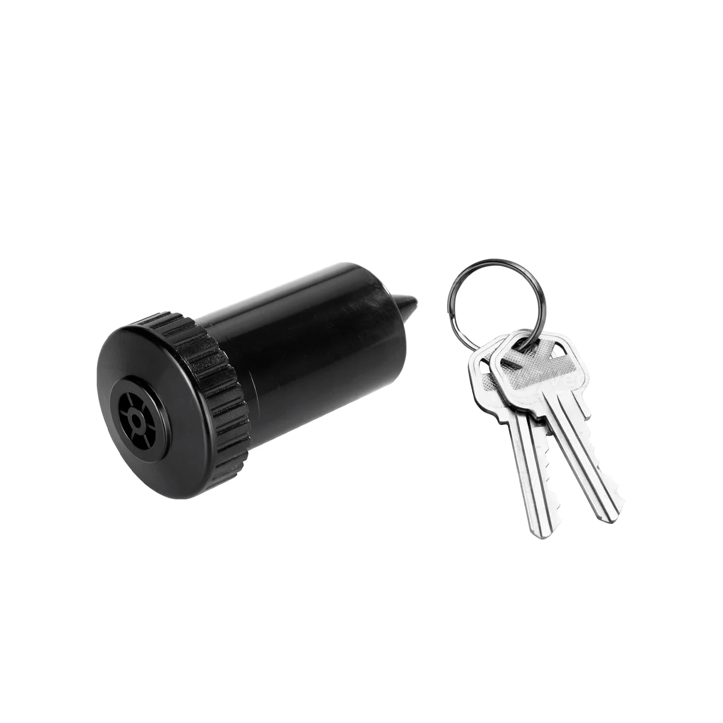Avilia Zraszacz do kluczy w kształcie zraszacza - kryjówka na klucze do 8 cm, tworzywo sztuczne, 11,8 x 5,8 cm, czarne, ND