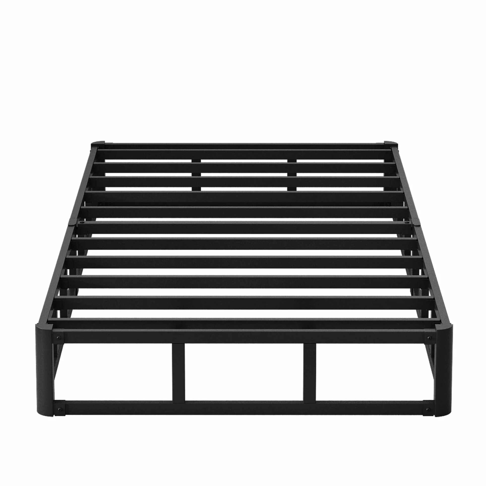 Husleephu Twin XL Box Spring, 20 cm, wysokoprofilowa metalowa rama Twin XL Box Spring, tylko podstawa łóżka z pokrowcem z tkaniny, solidny fundament materaca, łatwy montaż, bez hałasu, czarna