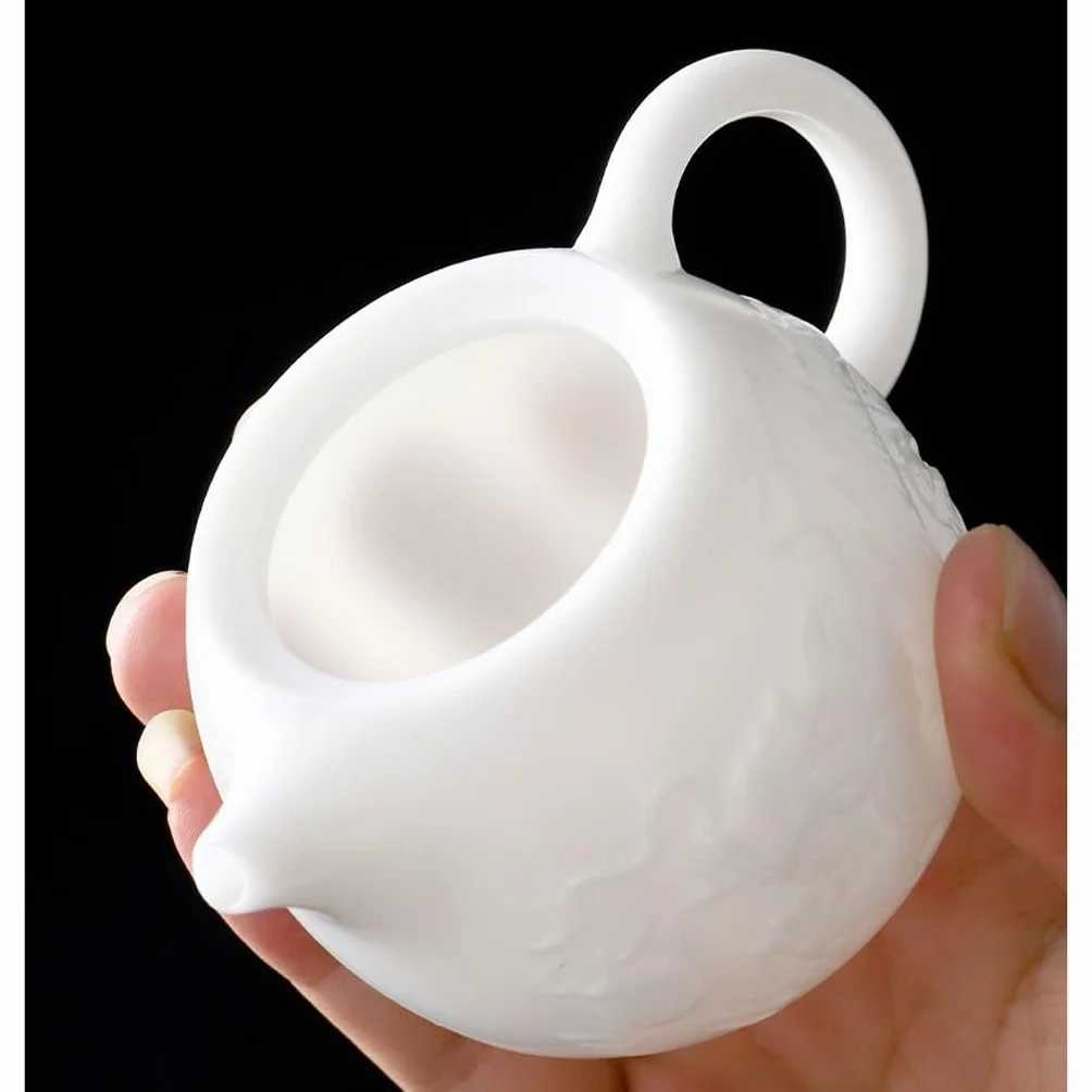 Ceramiczny dzbanek do herbaty, zestaw do herbaty Kung Fu z wbudowanym filtrem, idealny do parzenia i serwowania herbaty, elegancki design dla entuzjastów herbaty