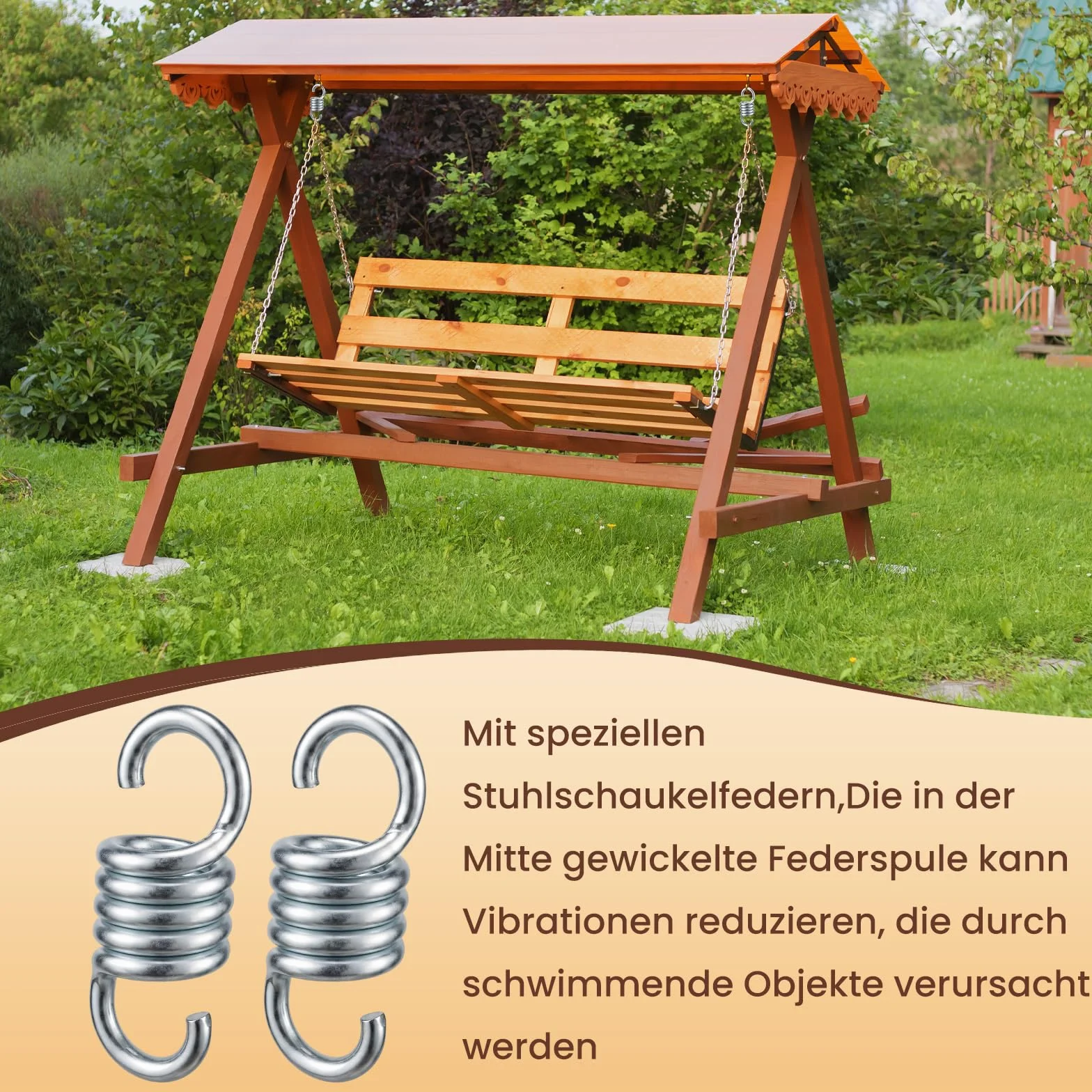 3-pak foteli wiszących sprężyn, sprężyna naciągowa, sprężyna, podwójne opakowanie, kołyska sprężynowa o nośności 300 kg, sprężyna do wiszących huśtawek werandowych, worków z piaskiem