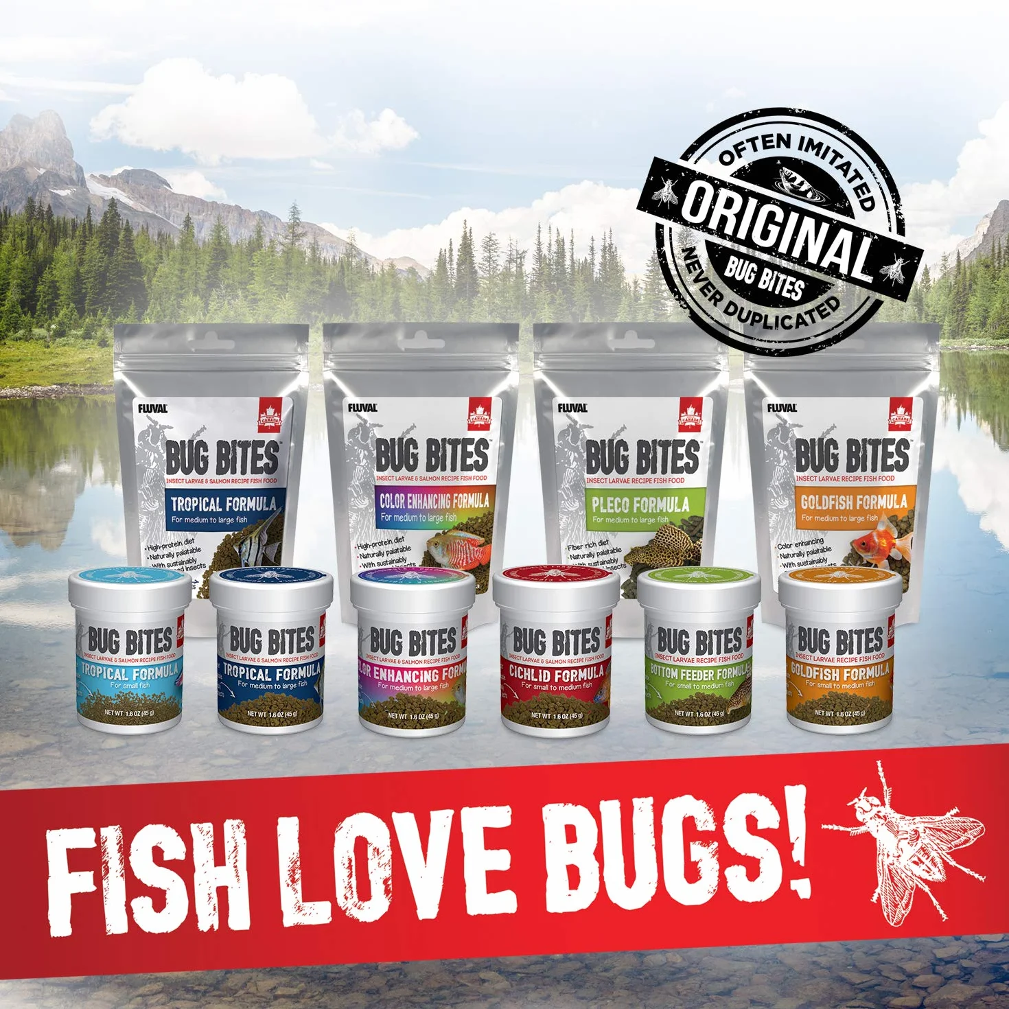 Bug Bites Tropical Micro Granules Fish Food Insect-Based for Small to Medium Fish Black Soldier Fly Larvae 45 g