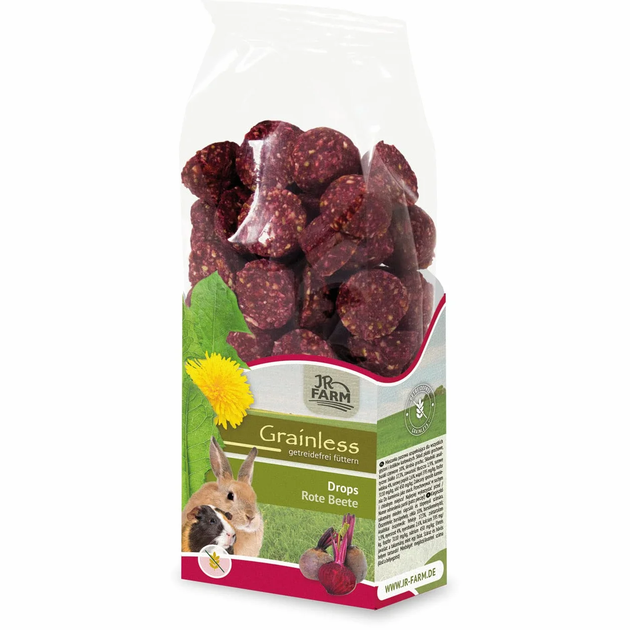JR Farm Grainless Drops Rote Beete 140g (8er Pack)