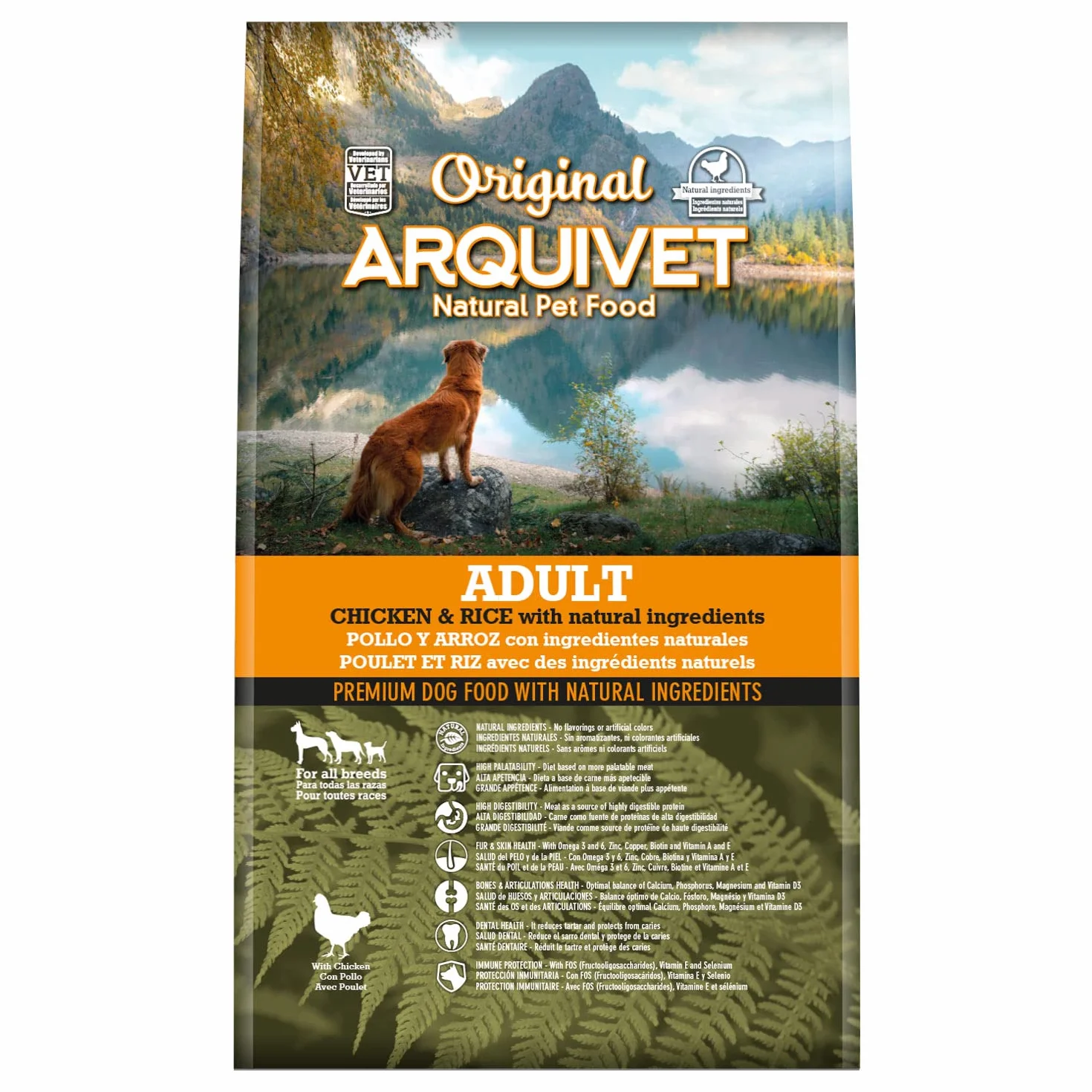 Arquivet Original Adult 3 Kg - karma dla dorosłych psów - kurczak i ryż, nie dotyczy, 1 sztuka (opakowanie 1)