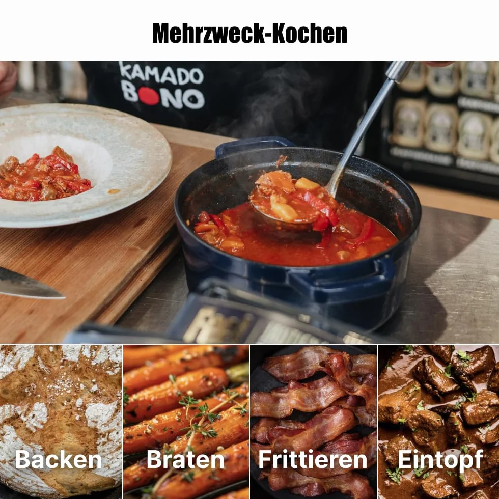 Holenderski garnek żeliwny - Emaliowany garnek żeliwny z pokrywką i szerokimi uchwytami do pieczenia w kuchni, duszenia - pojemność 3.5L, czerwony