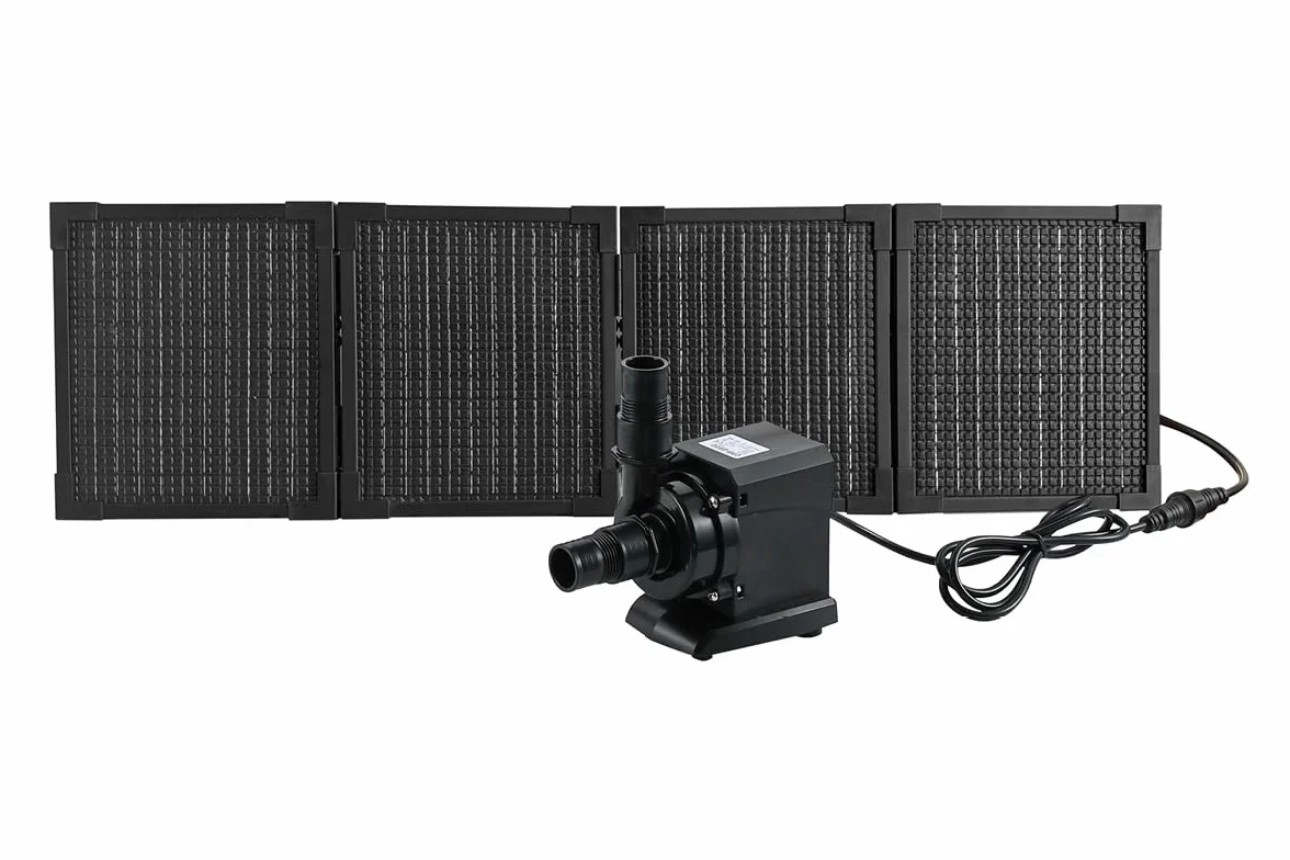Steinbach Pompa cyrkulacyjna z panelem PV – 040613 – wydajność pompy 3000 l/h – do basenów o pojemności wody do 19 000 l – z dołączonym składanym panelem PV 30 W