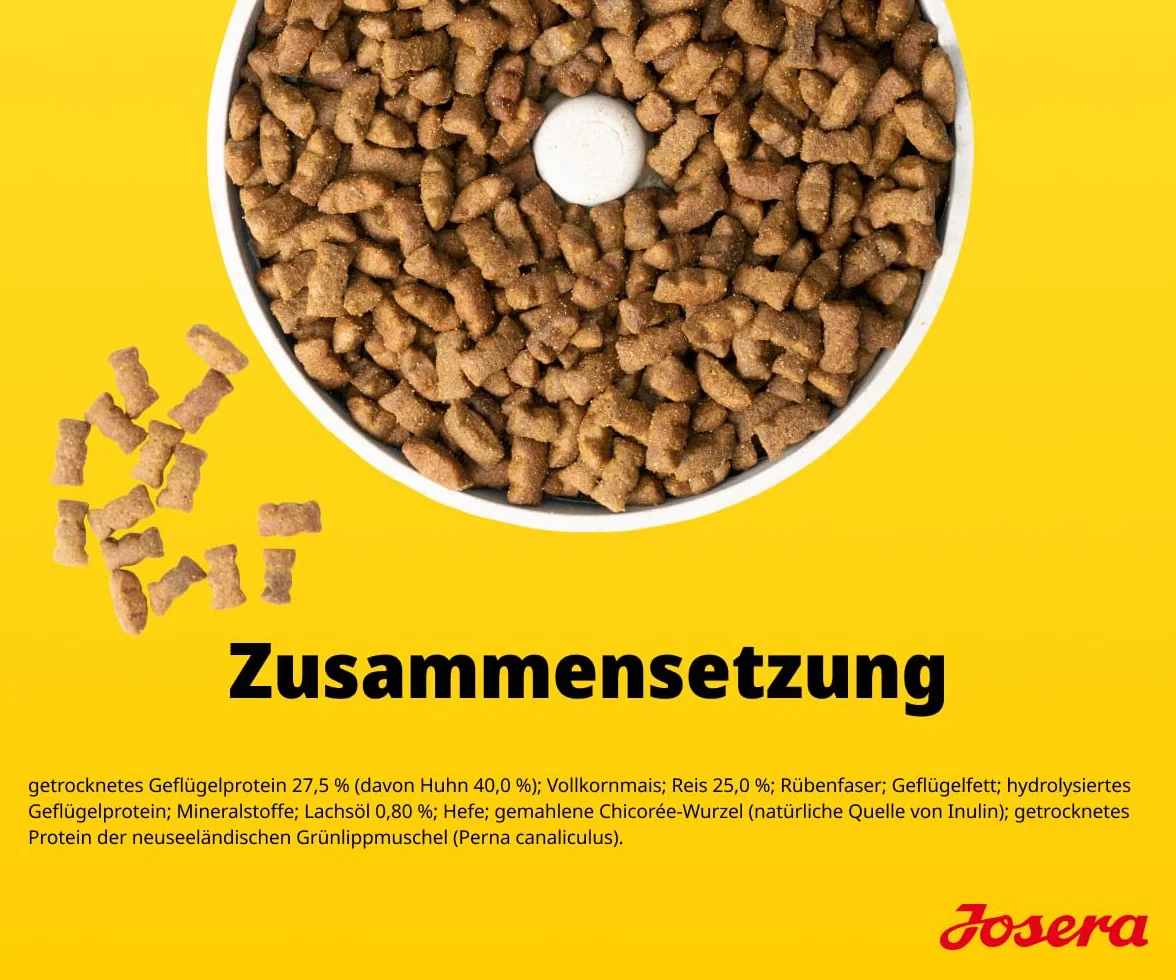JOSERA Junior Kids Kurczak i ryż 3 kg Sucha karma dla rosnących większych psów bezglutenowa